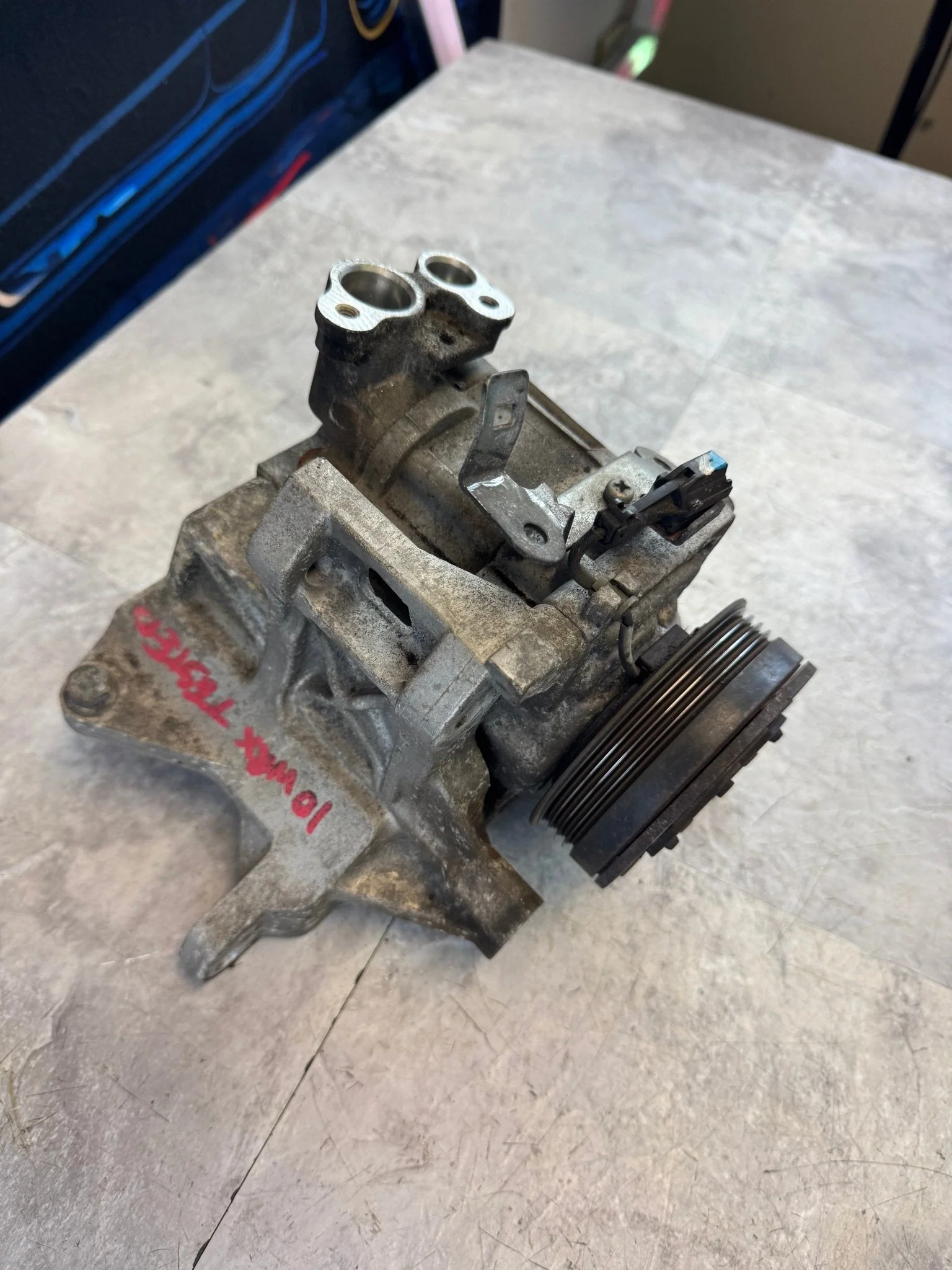 2008-2014 Subaru Impreza WRX AC Compressor Assembly With Brackets M5 - Image 2
