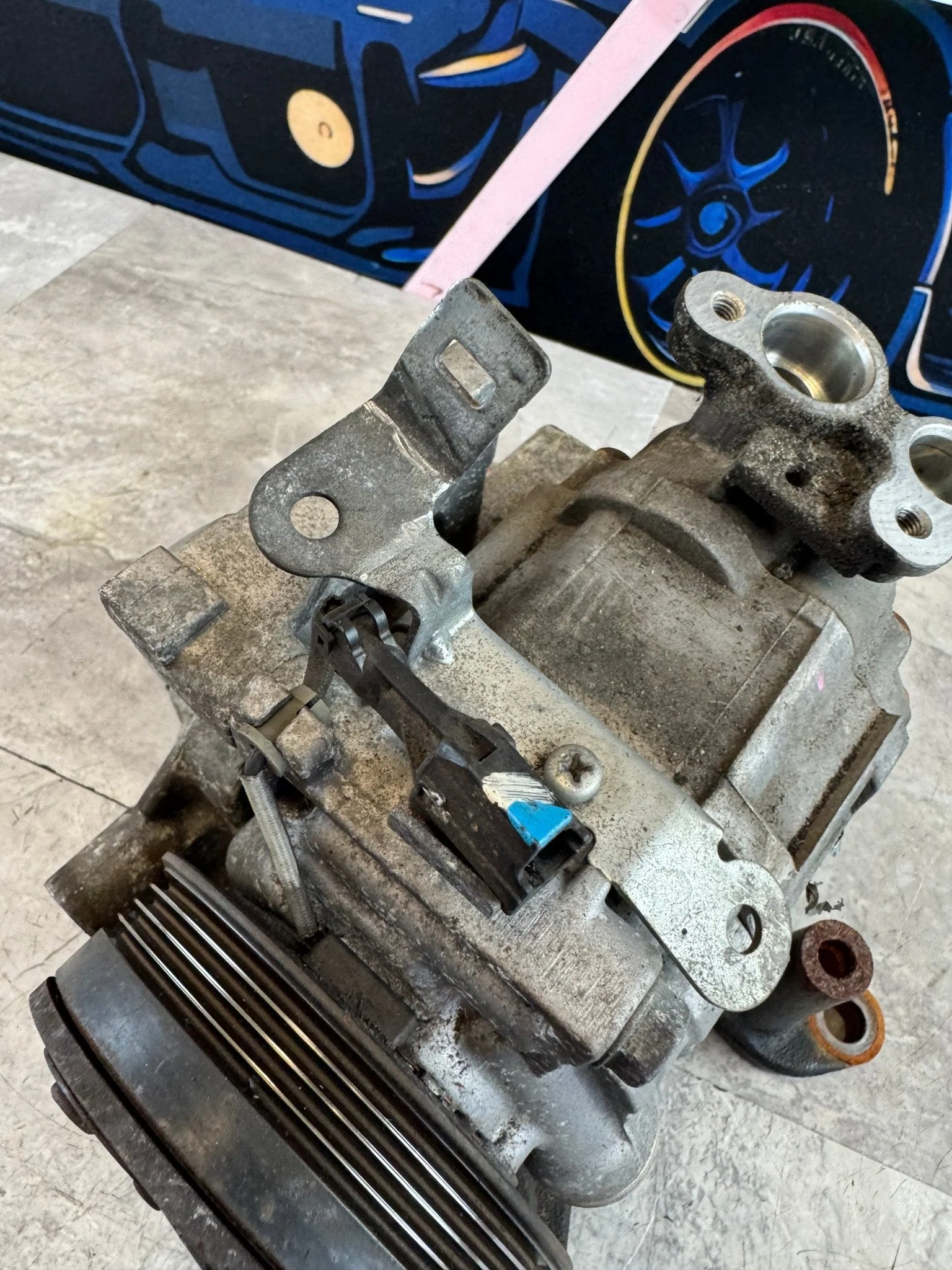 2008-2014 Subaru Impreza WRX AC Compressor Assembly With Brackets M5 - Image 3