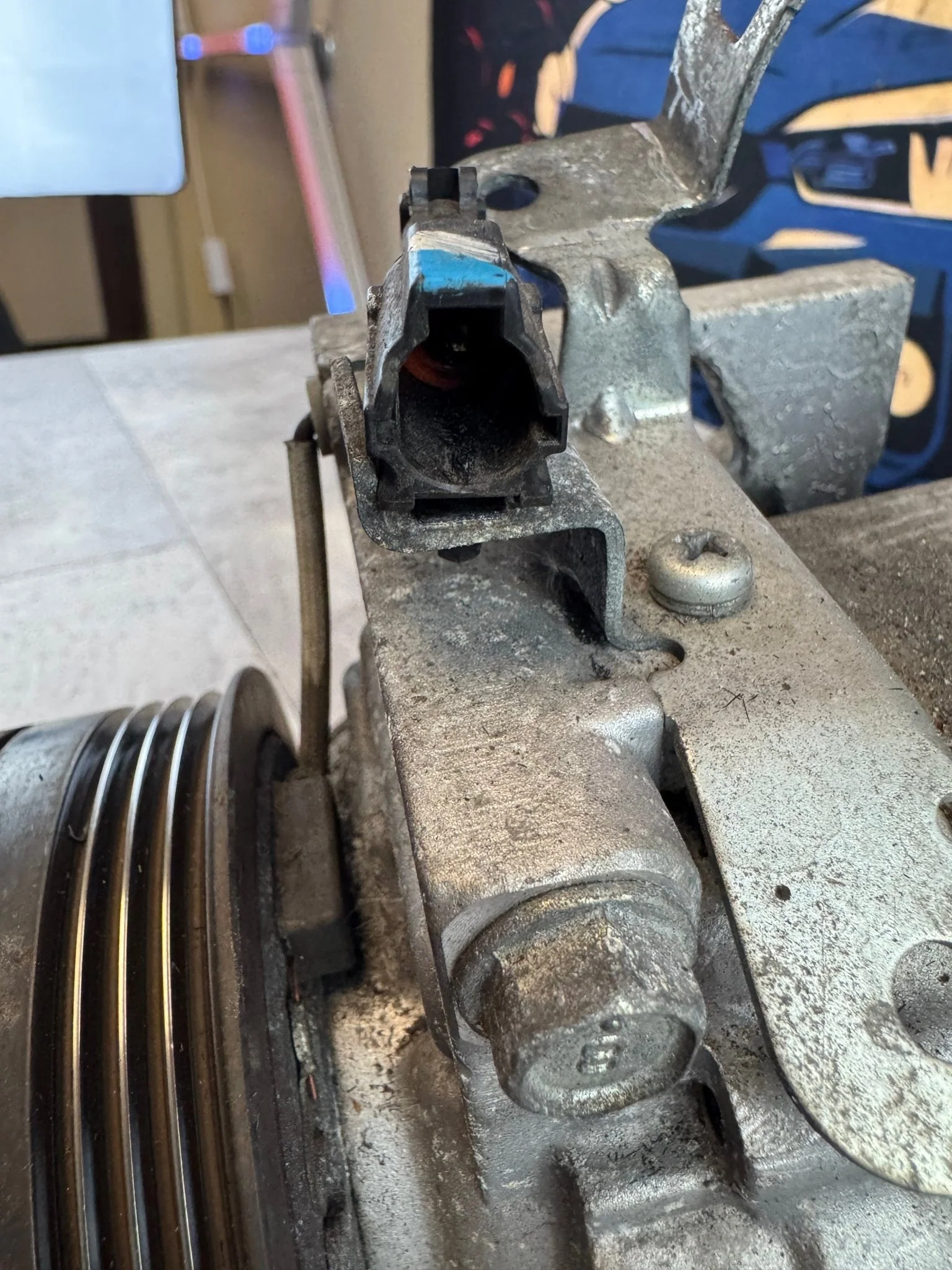 2008-2014 Subaru Impreza WRX AC Compressor Assembly With Brackets M5 - Image 4