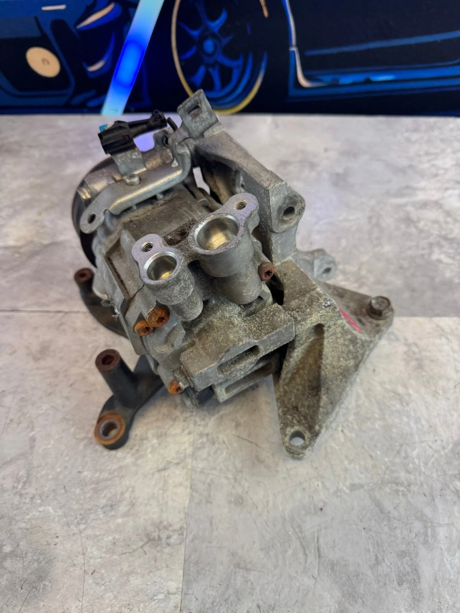 2008-2014 Subaru Impreza WRX AC Compressor Assembly With Brackets M5 - Image 5