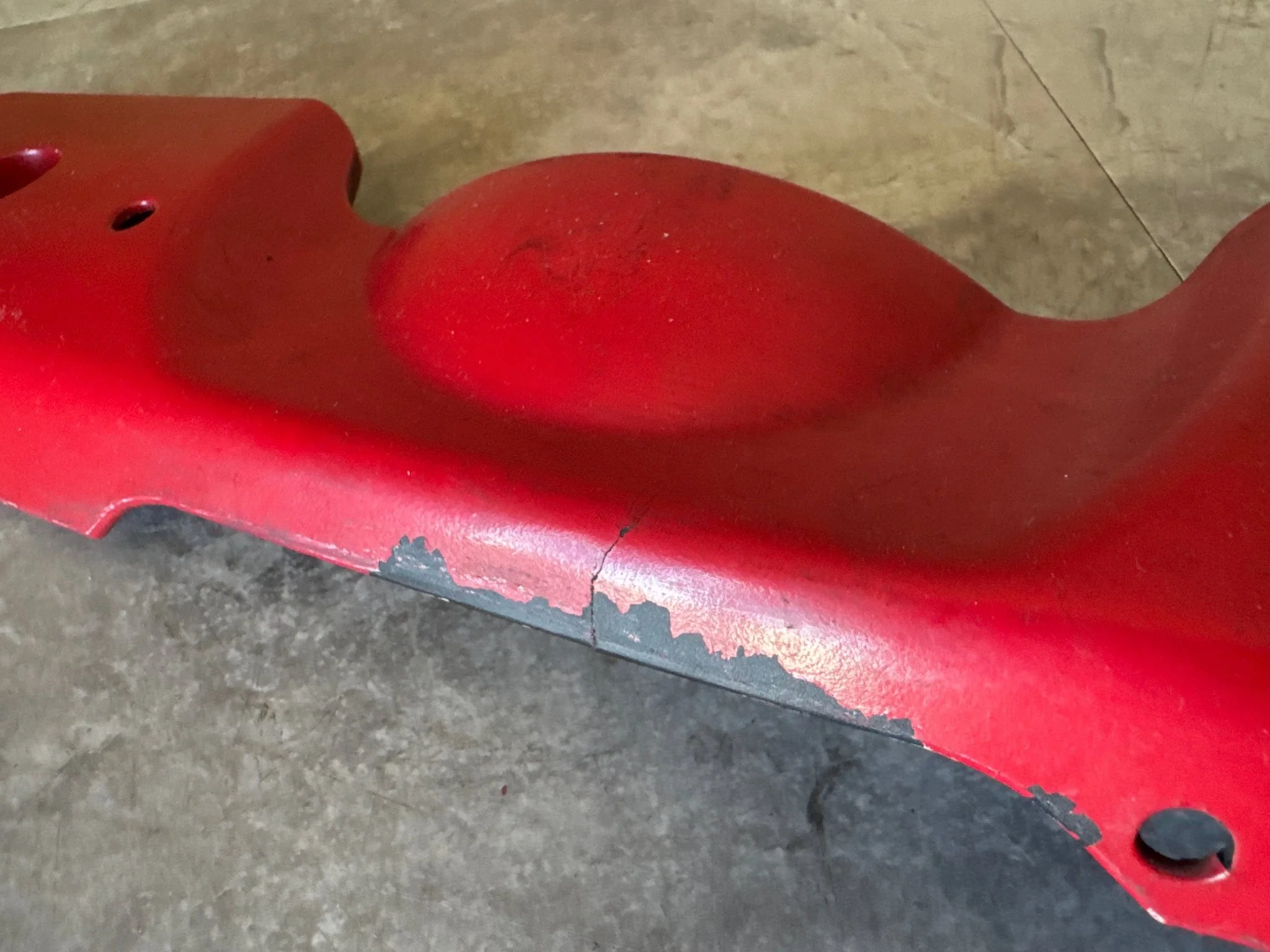 2004-2014 Subaru Impreza WRX STi OEM Alternator Cover Belt Trim (painted Red) K2 - Image 2