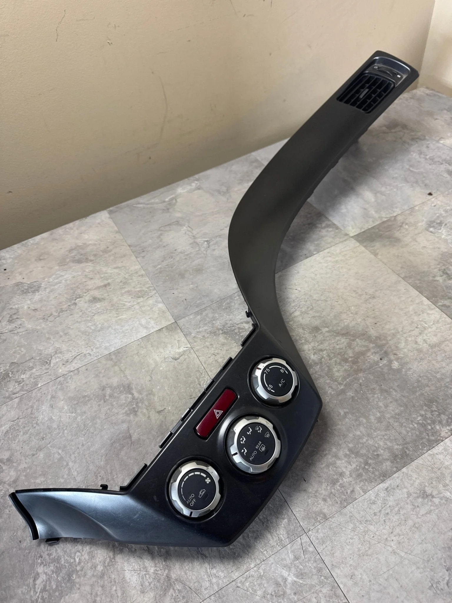 2008-2014 Subaru Impreza WRX STi Dash Climate Control HVAC Trim Cover E4