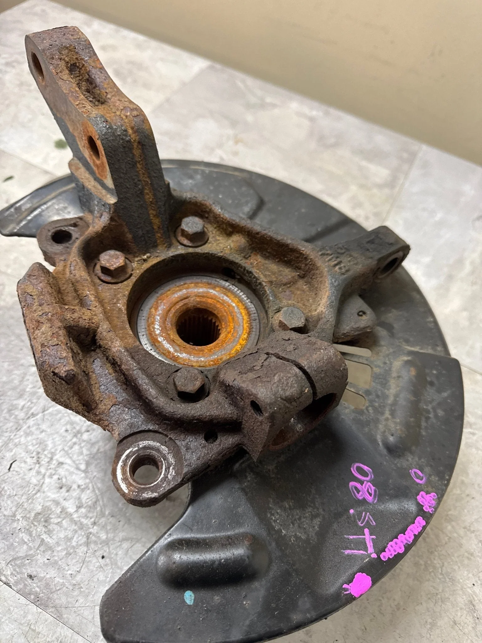 2008-2014 Subaru Impreza WRX STi Spindle Knuckle Hub Front Left Driver LH | | OE K4 - Image 3