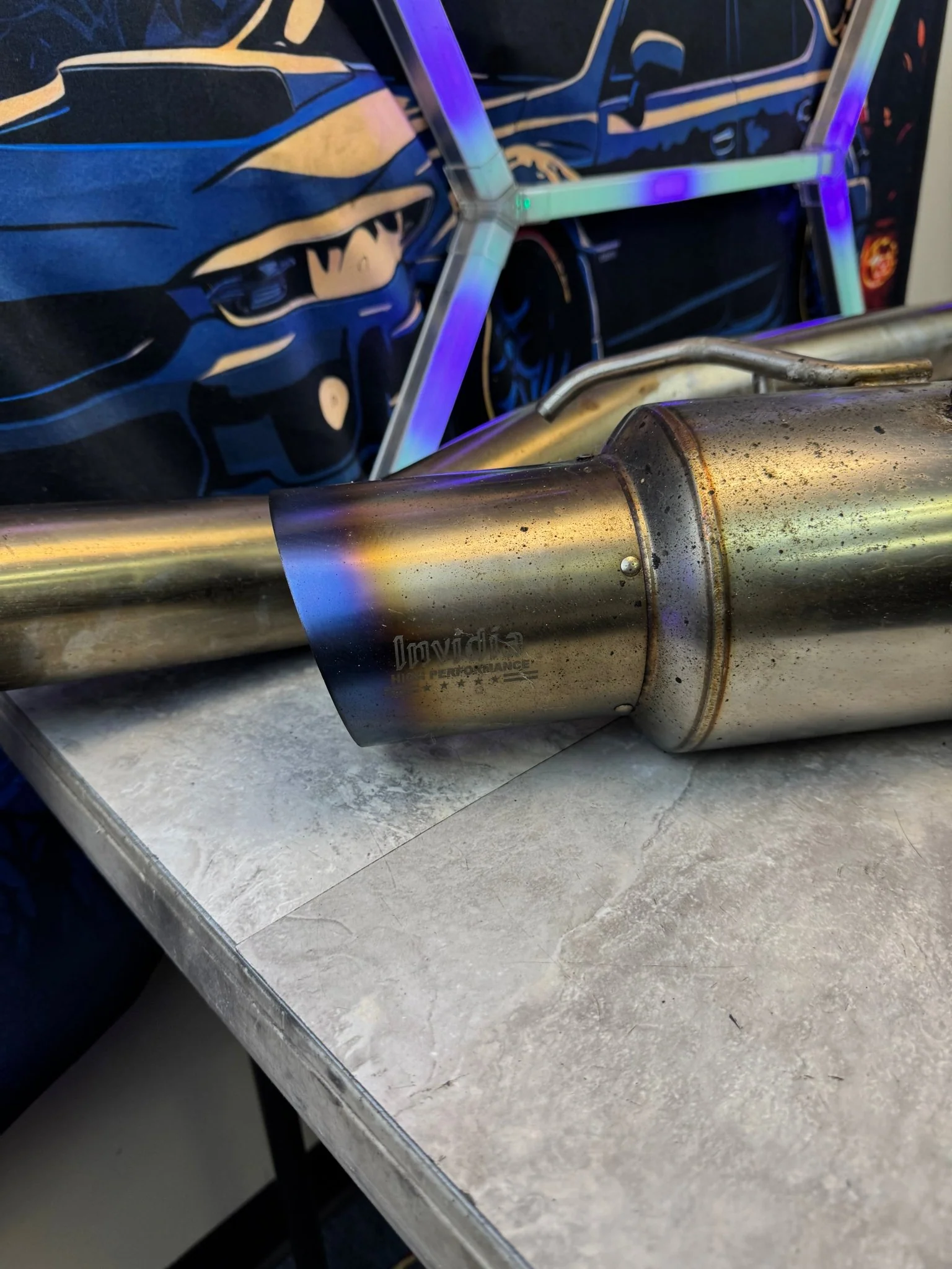 2008 - 2014 Subaru WRX Hatchback Invidia N1 Race Catback Titanium Tip Exhaust / N5 - Image 2