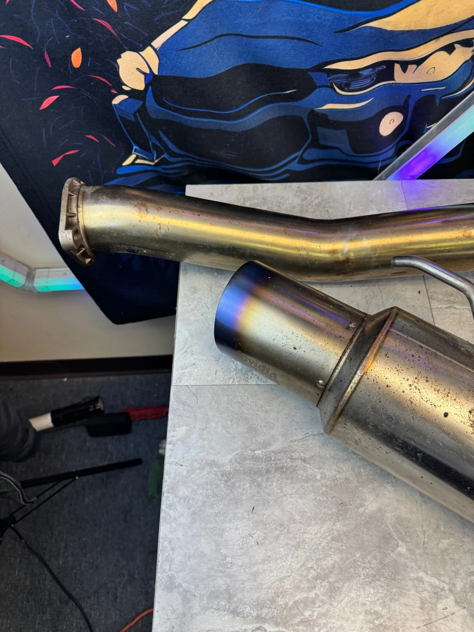 2008 - 2014 Subaru WRX Hatchback Invidia N1 Race Catback Titanium Tip Exhaust / N5 - Image 3
