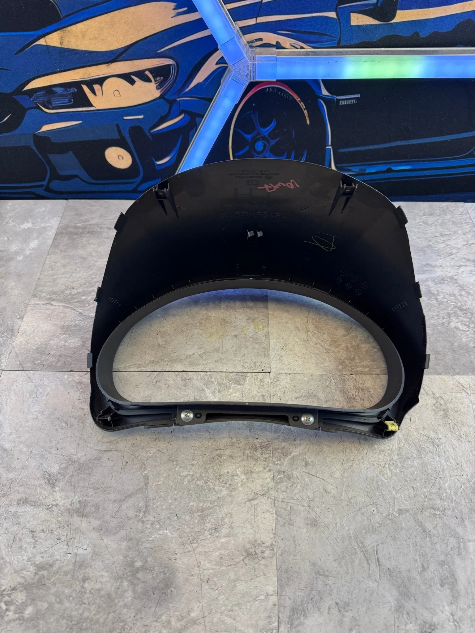 2008-2014 Subaru WRX Instrument Gauge Cluster Trim Bezel Surround M3 - Image 5