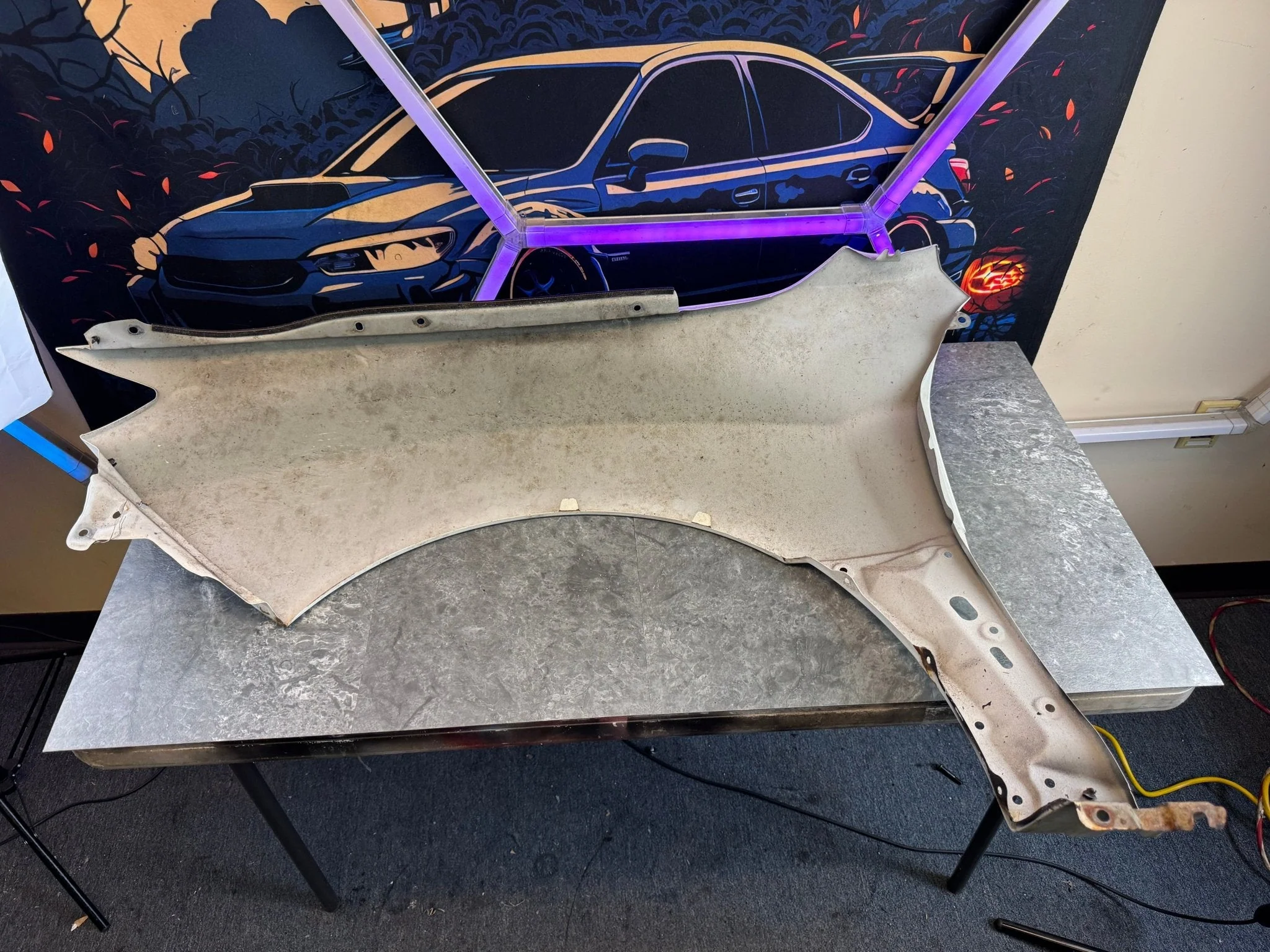 2008-2014 Subaru WRX STi Aspen White OEM Passenger Side Fender - Image 15