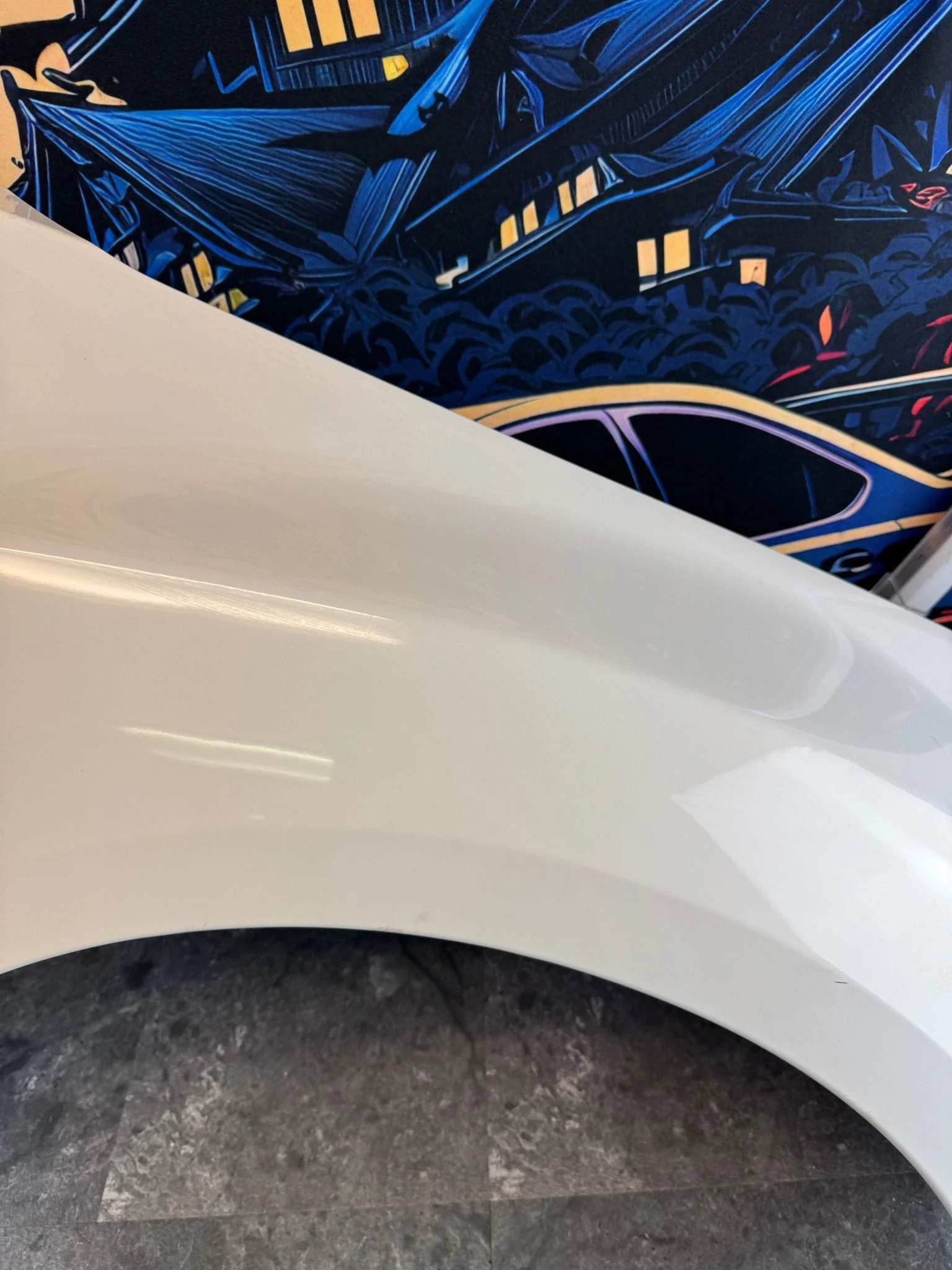 2008-2014 Subaru WRX STi Aspen White OEM Passenger Side Fender - Image 3