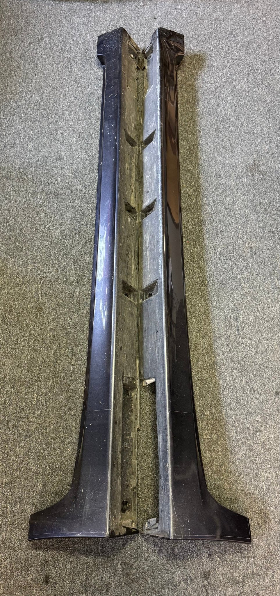 2008-2014 Subaru WRX STi DGM Dark Gray Metallic OEM Side Skirts Pair (Strut Wall)