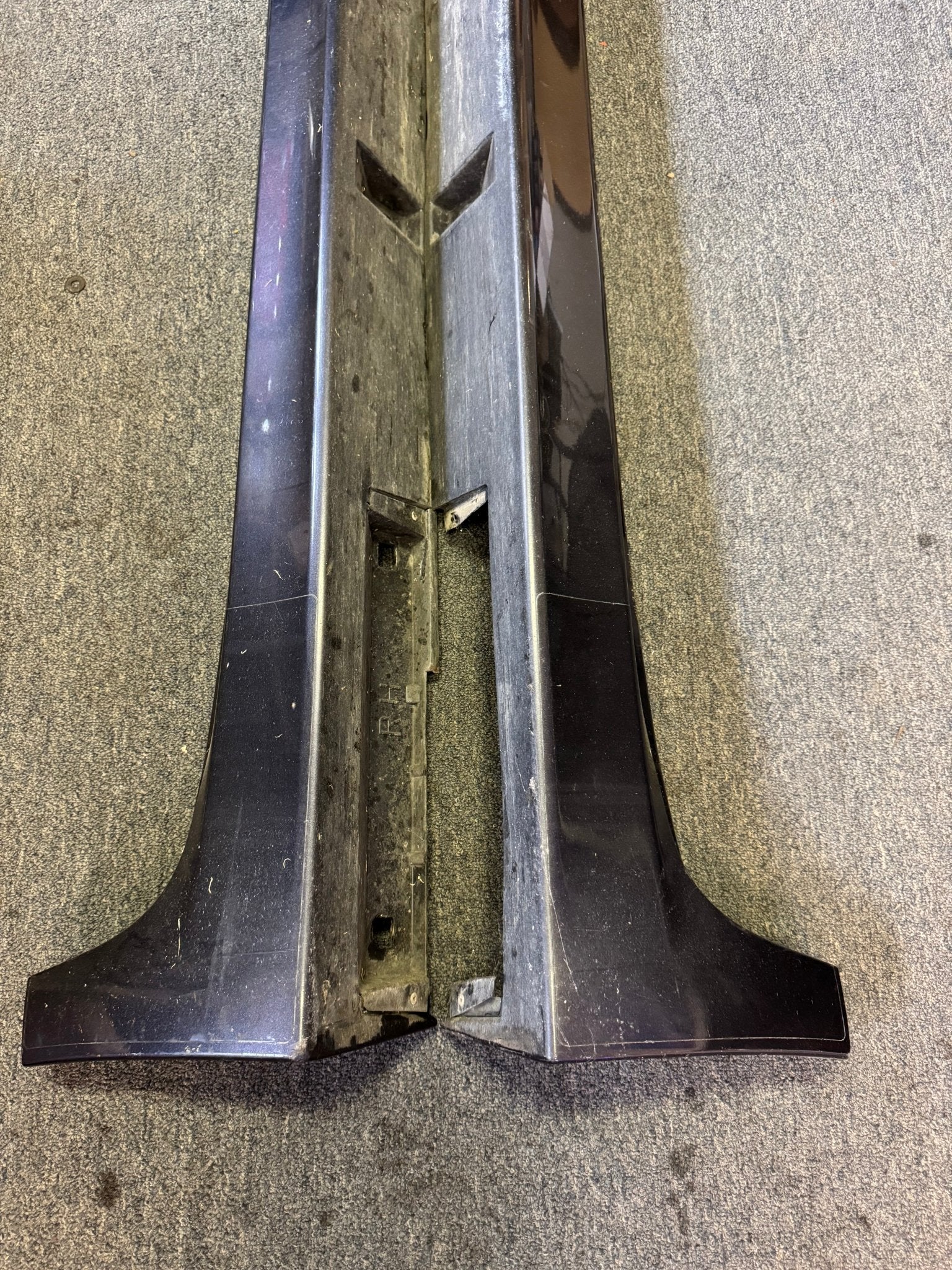 2008-2014 Subaru WRX STi DGM Dark Gray Metallic OEM Side Skirts Pair (Strut Wall) - Image 2