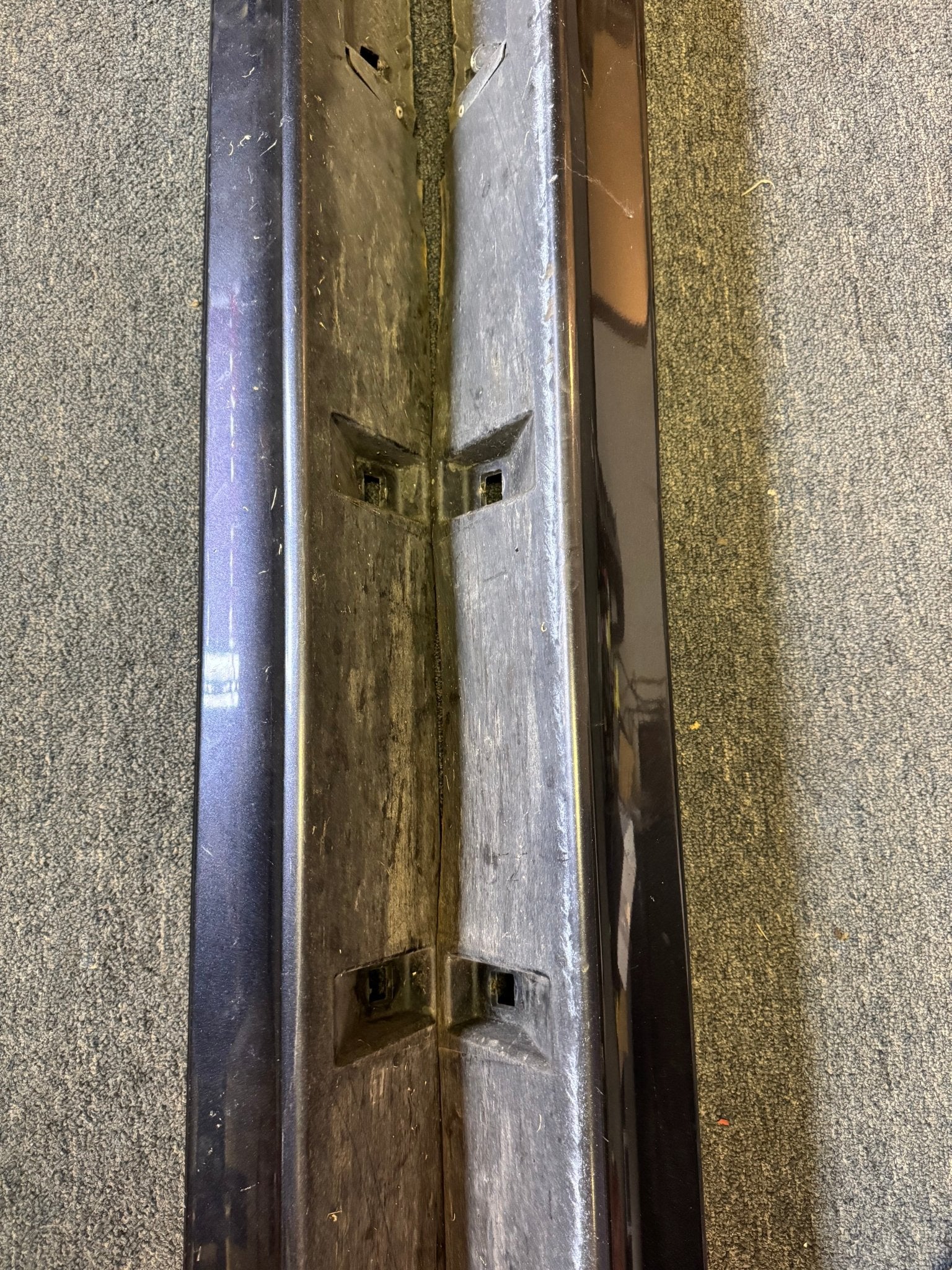 2008-2014 Subaru WRX STi DGM Dark Gray Metallic OEM Side Skirts Pair (Strut Wall) - Image 4