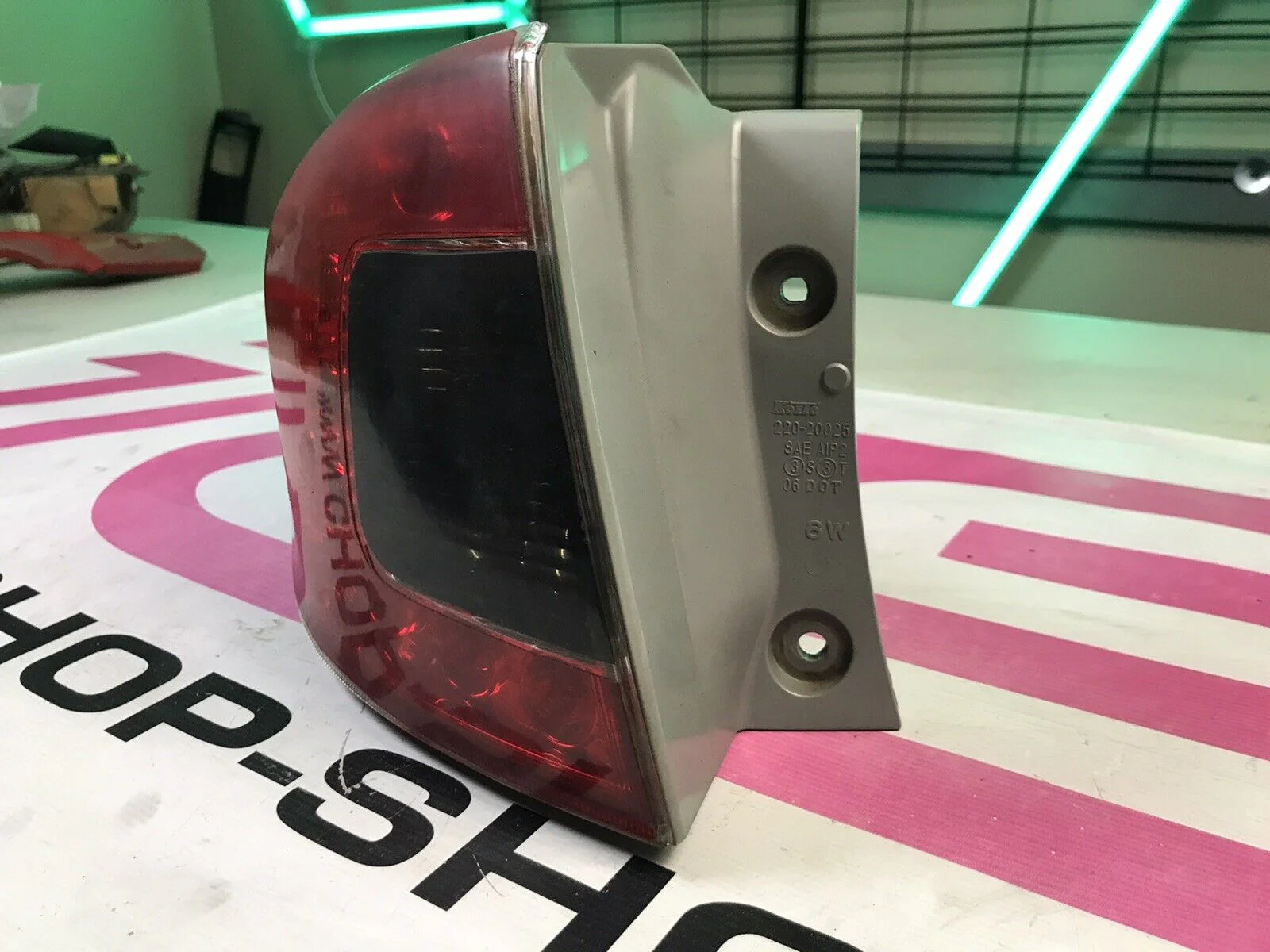 2008-2014 Subaru WRX STi Hatch Wagon Left Rear Outer Tail Light Assembly Smoked - Image 2
