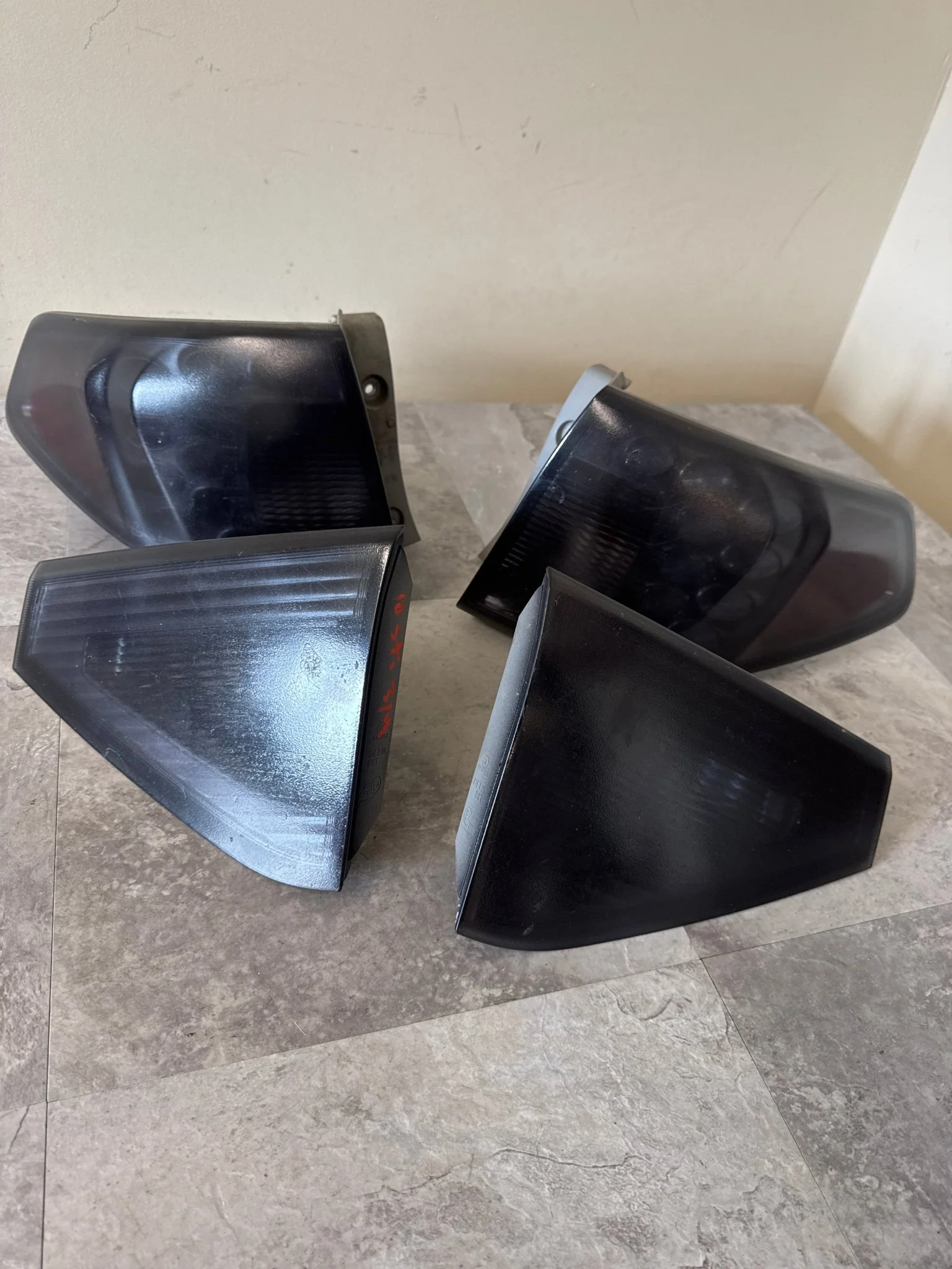 2008-2014 Subaru WRX STi Hatch Wagon Tail Light Assembly Set Custom Tinted A5