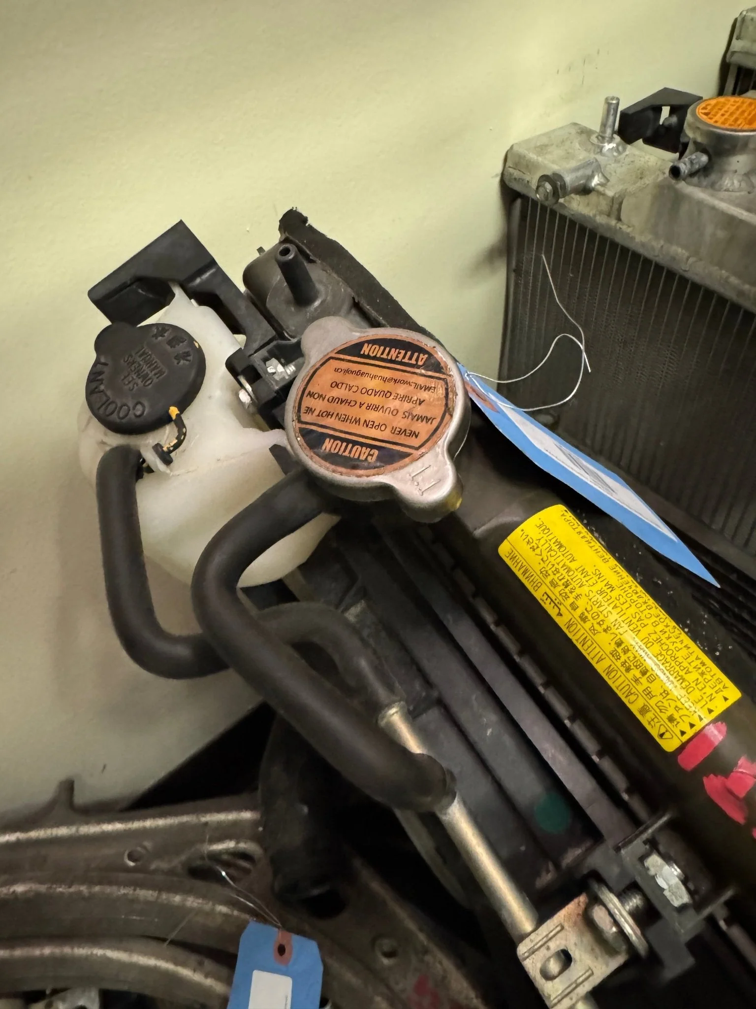 2008-2014 Subaru WRX STi OEM Radiator Assembly Fan Shroud I2 - Image 4