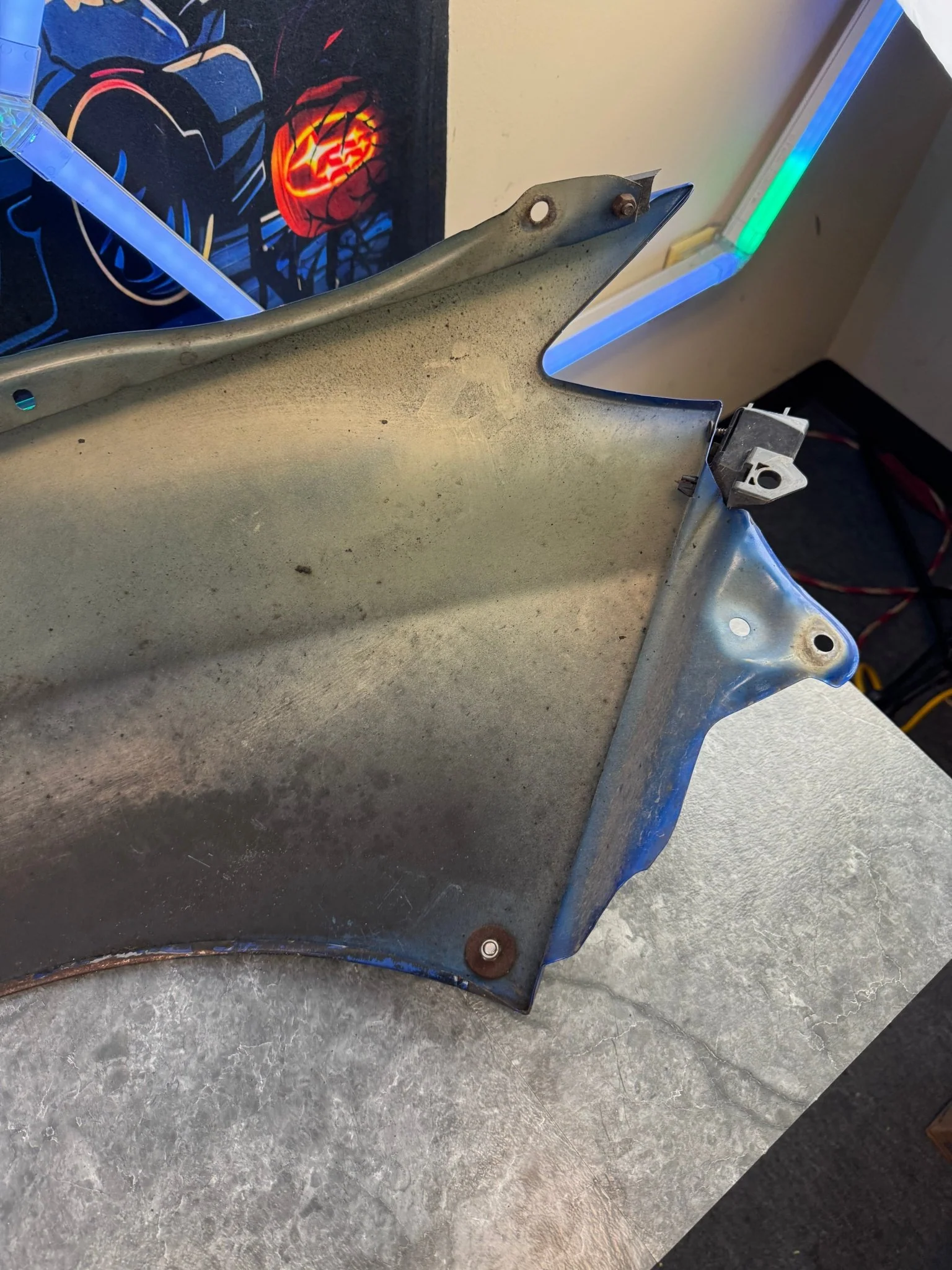 2008-2014 Subaru WRX STi WRB World Rally Blue OEM Driver Side Fender - Image 10