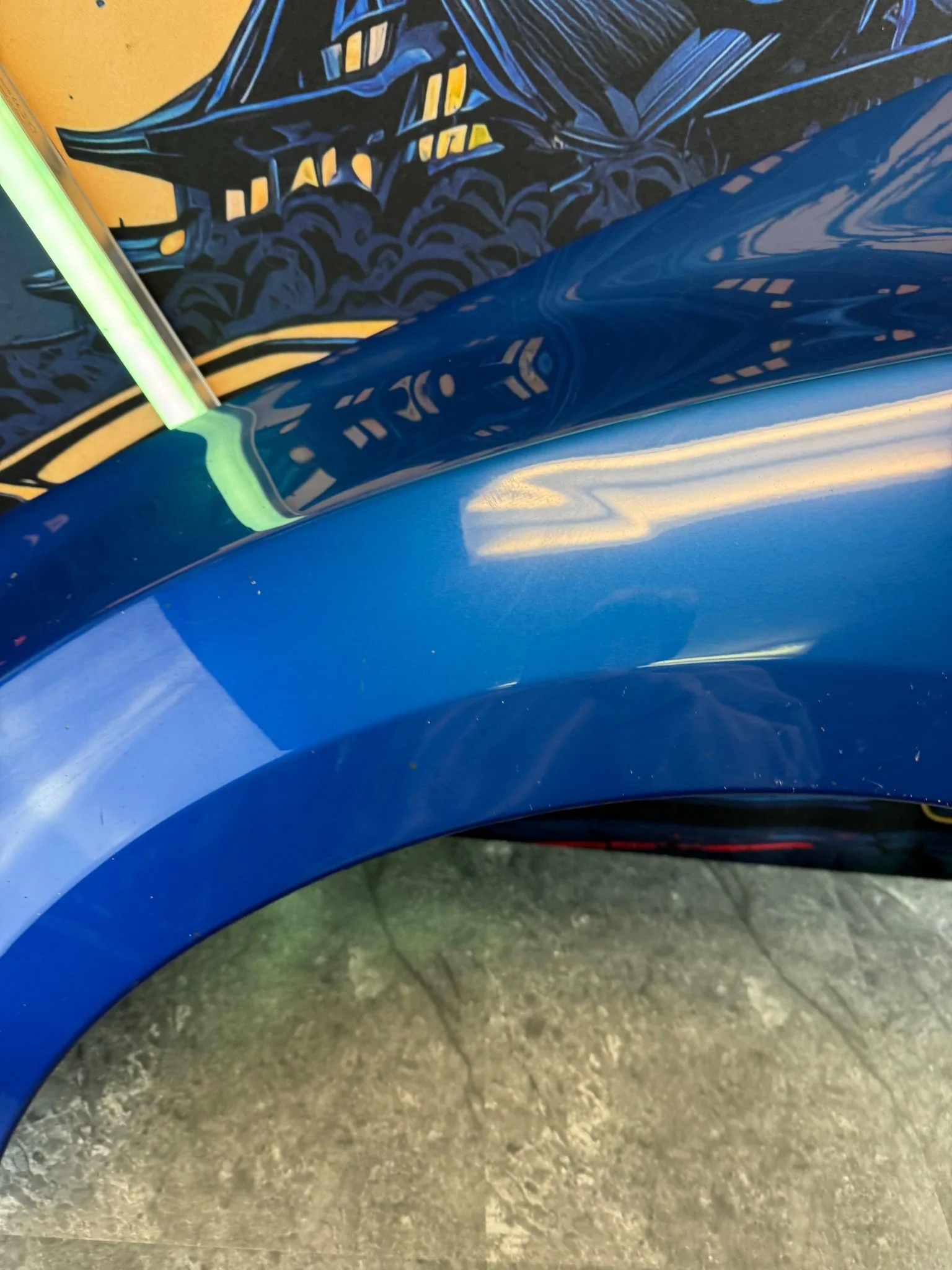 2008-2014 Subaru WRX STi WRB World Rally Blue OEM Driver Side Fender - Image 3