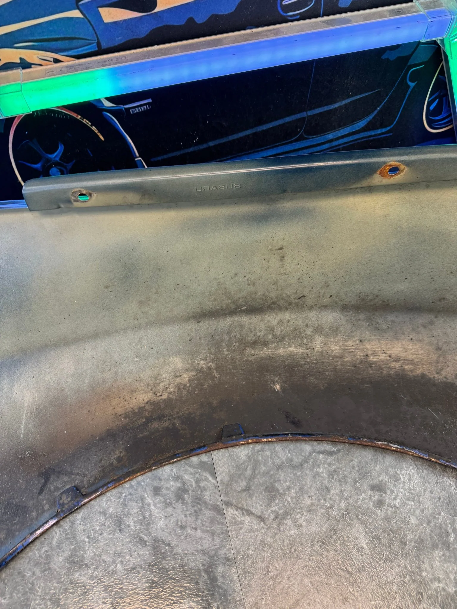 2008-2014 Subaru WRX STi WRB World Rally Blue OEM Driver Side Fender - Image 9