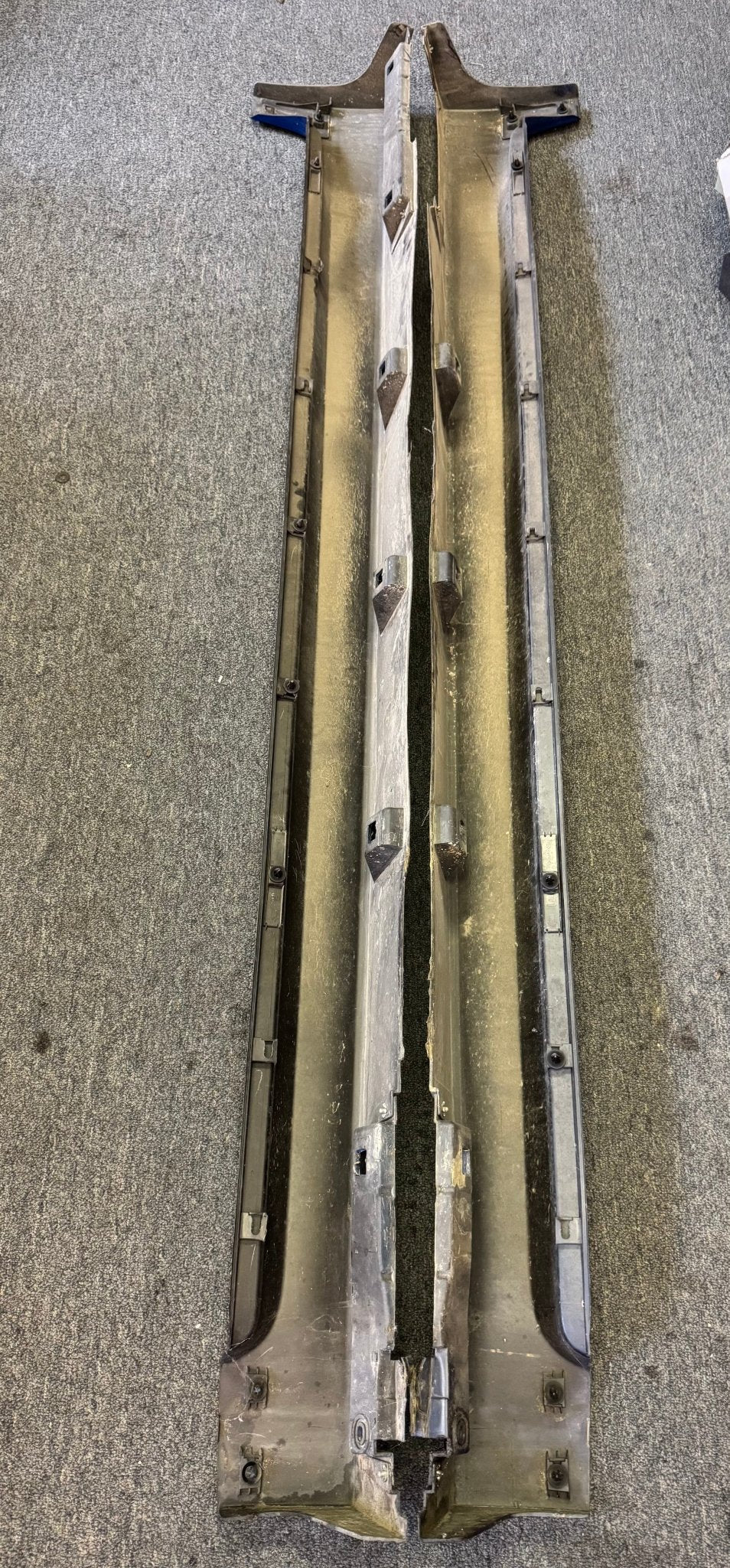 2008-2014 Subaru WRX STi WRB World Rally Blue OEM Side Skirts Pair (Strut Wall) - Image 10
