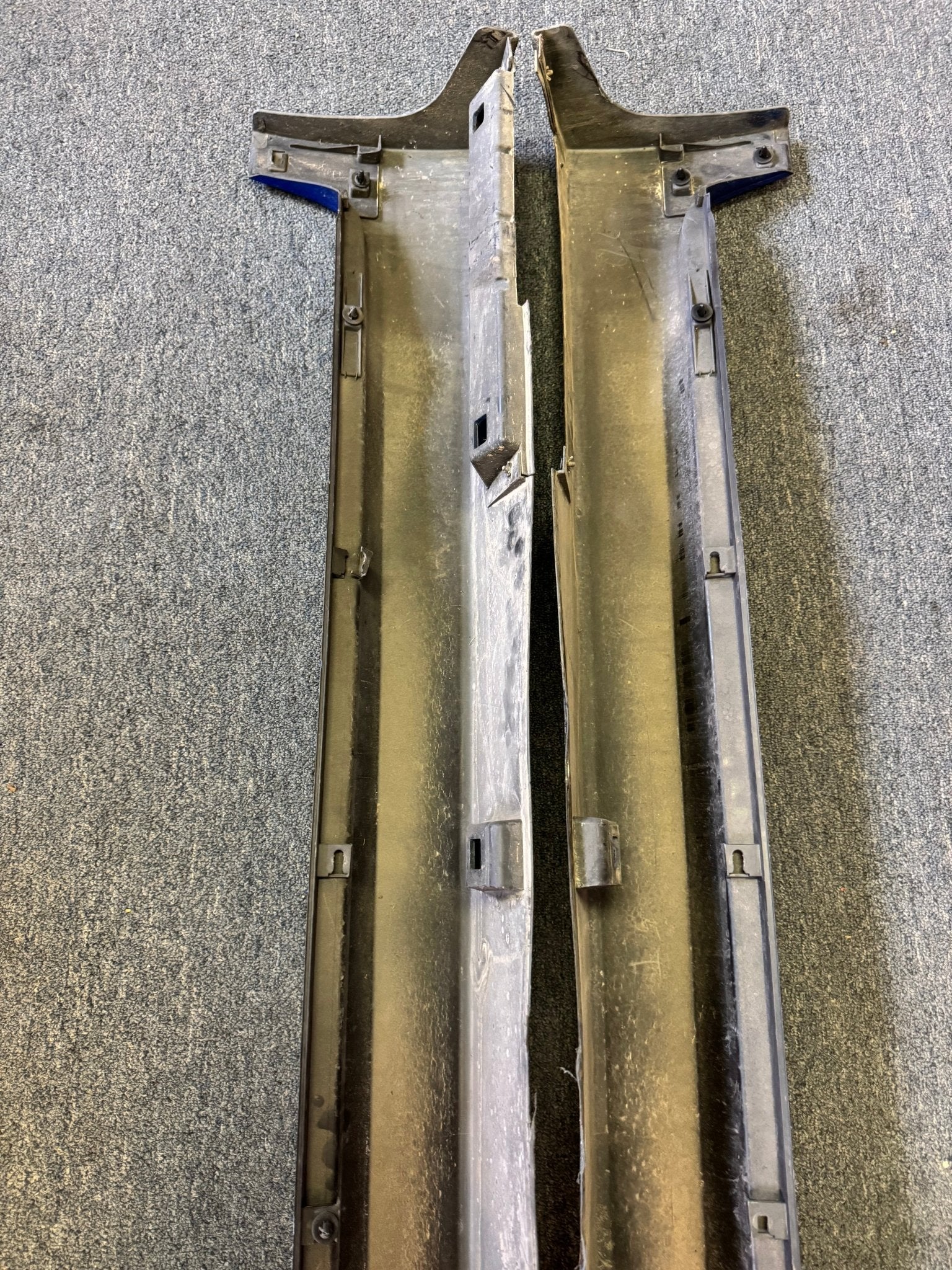 2008-2014 Subaru WRX STi WRB World Rally Blue OEM Side Skirts Pair (Strut Wall) - Image 11
