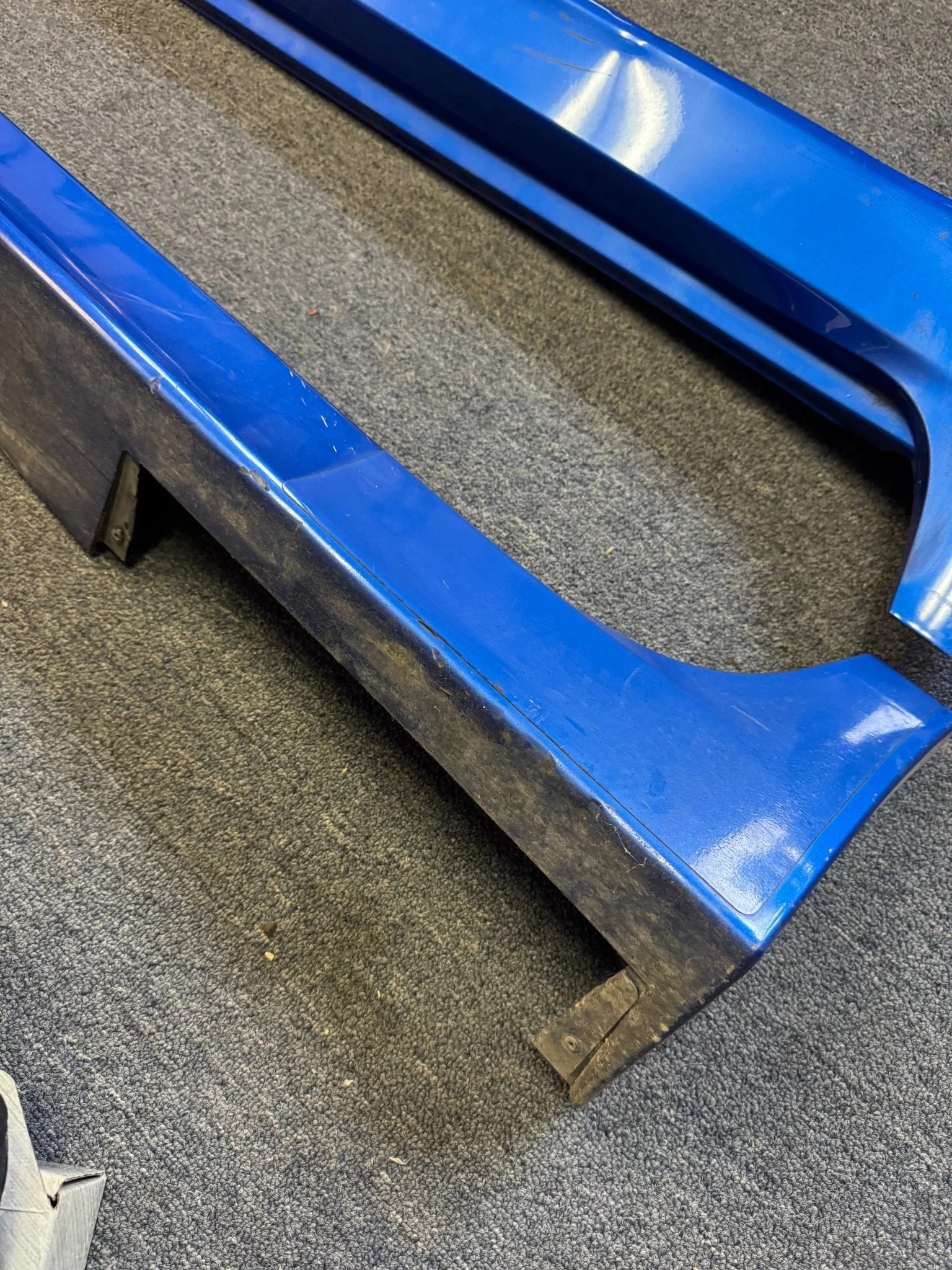 2008-2014 Subaru WRX STi WRB World Rally Blue OEM Side Skirts Pair (Strut Wall) - Image 7
