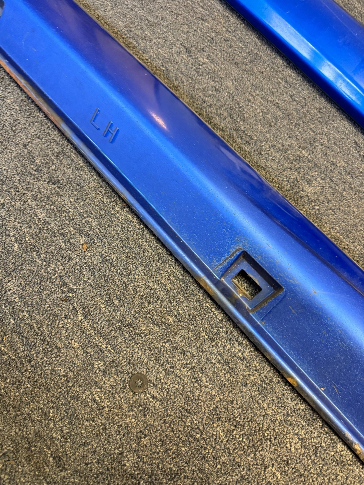 2002-2007 Subaru WRX STi WRB World Rally Blue OEM Side Skirts Pair (Strut Wall) - Image 13