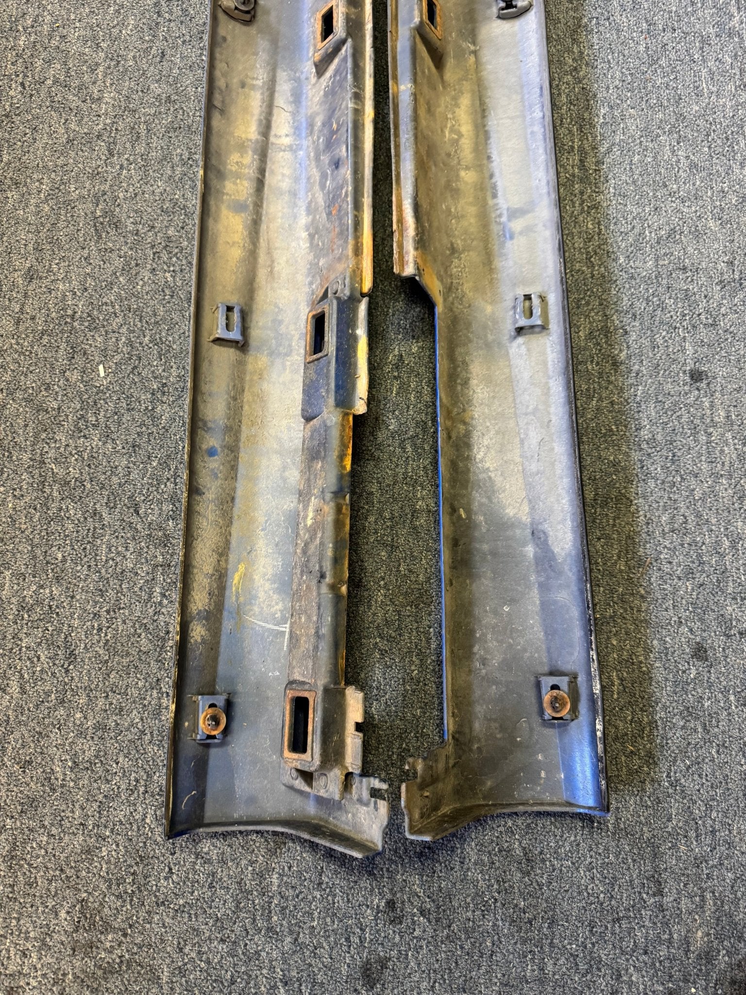 2002-2007 Subaru WRX STi WRB World Rally Blue OEM Side Skirts Pair (Strut Wall) - Image 17