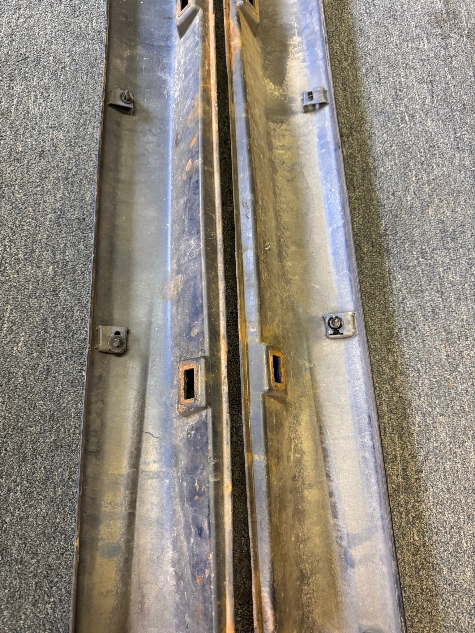 2002-2007 Subaru WRX STi WRB World Rally Blue OEM Side Skirts Pair (Strut Wall) - Image 18
