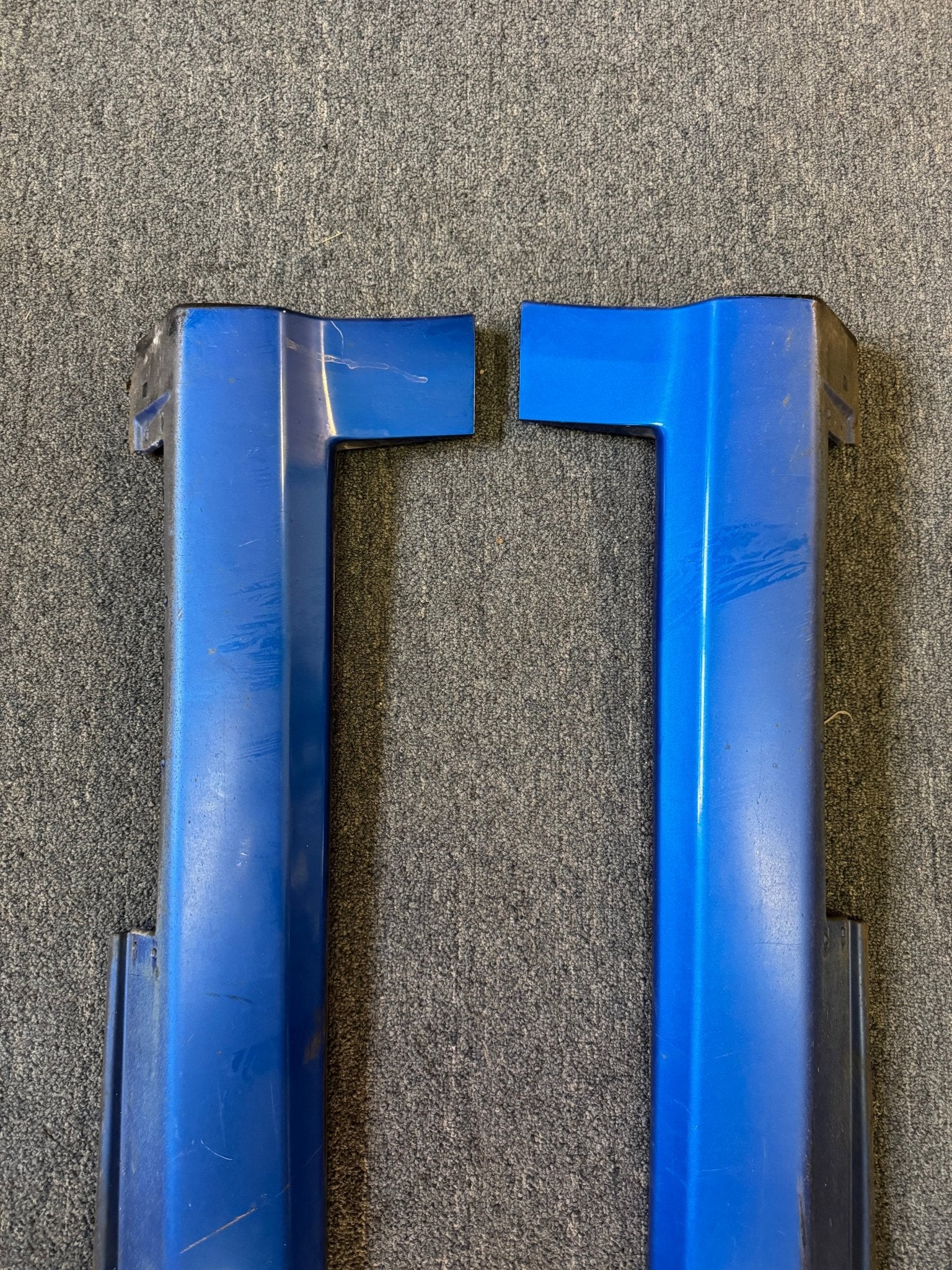 2002-2007 Subaru WRX STi WRB World Rally Blue OEM Side Skirts Pair (Strut Wall) - Image 5