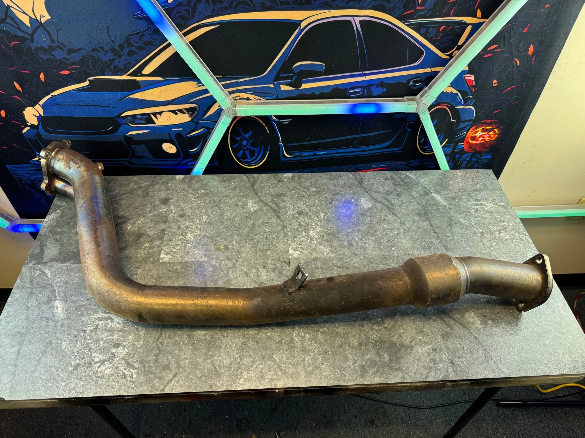 2008-2021 Subaru STi / 2008-2014 Subaru WRX PLM High Flow Catted Downpipe With 2 Bungs N5