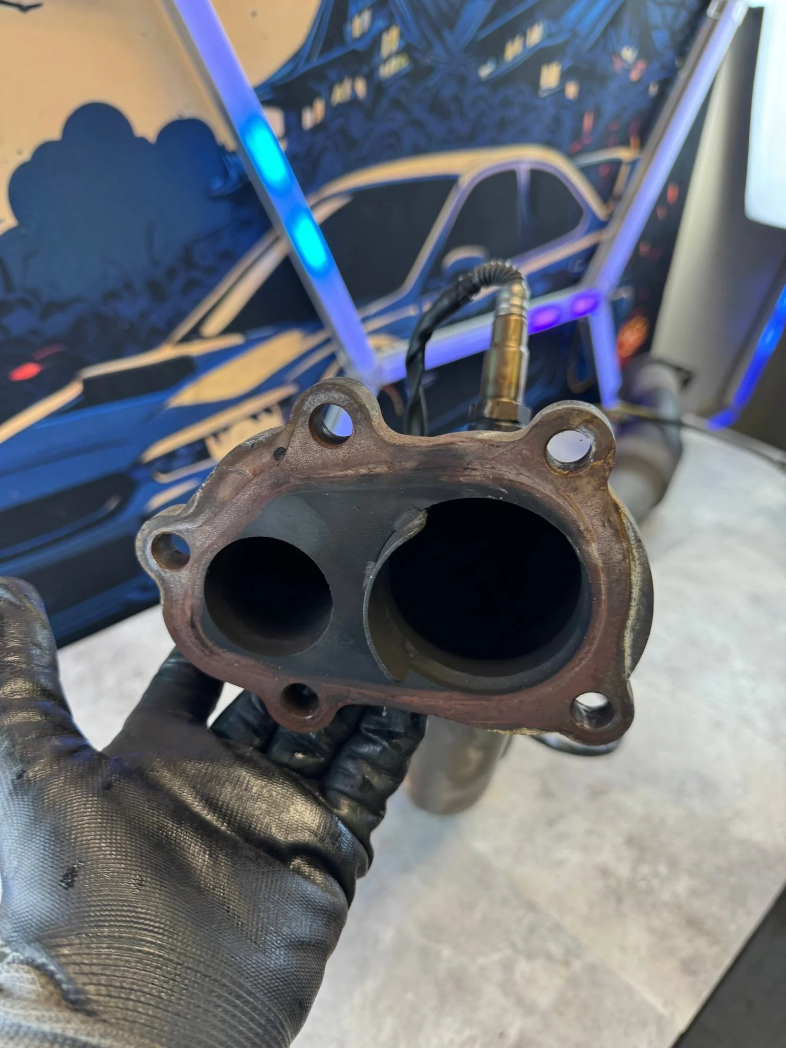 2008-2021 Subaru STi Grimmspeed Divorced Catted Downpipe With AFR O2 Sensor N5 - Image 3