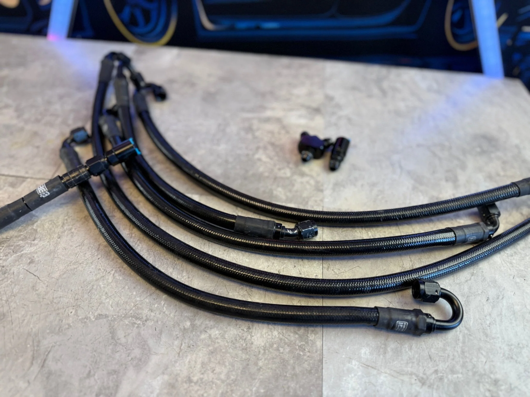 IAG 2008-2021 Subaru WRX STi ( like Cobb Tuning ) PTFE Braided Fuel Lines Kit - Image 7