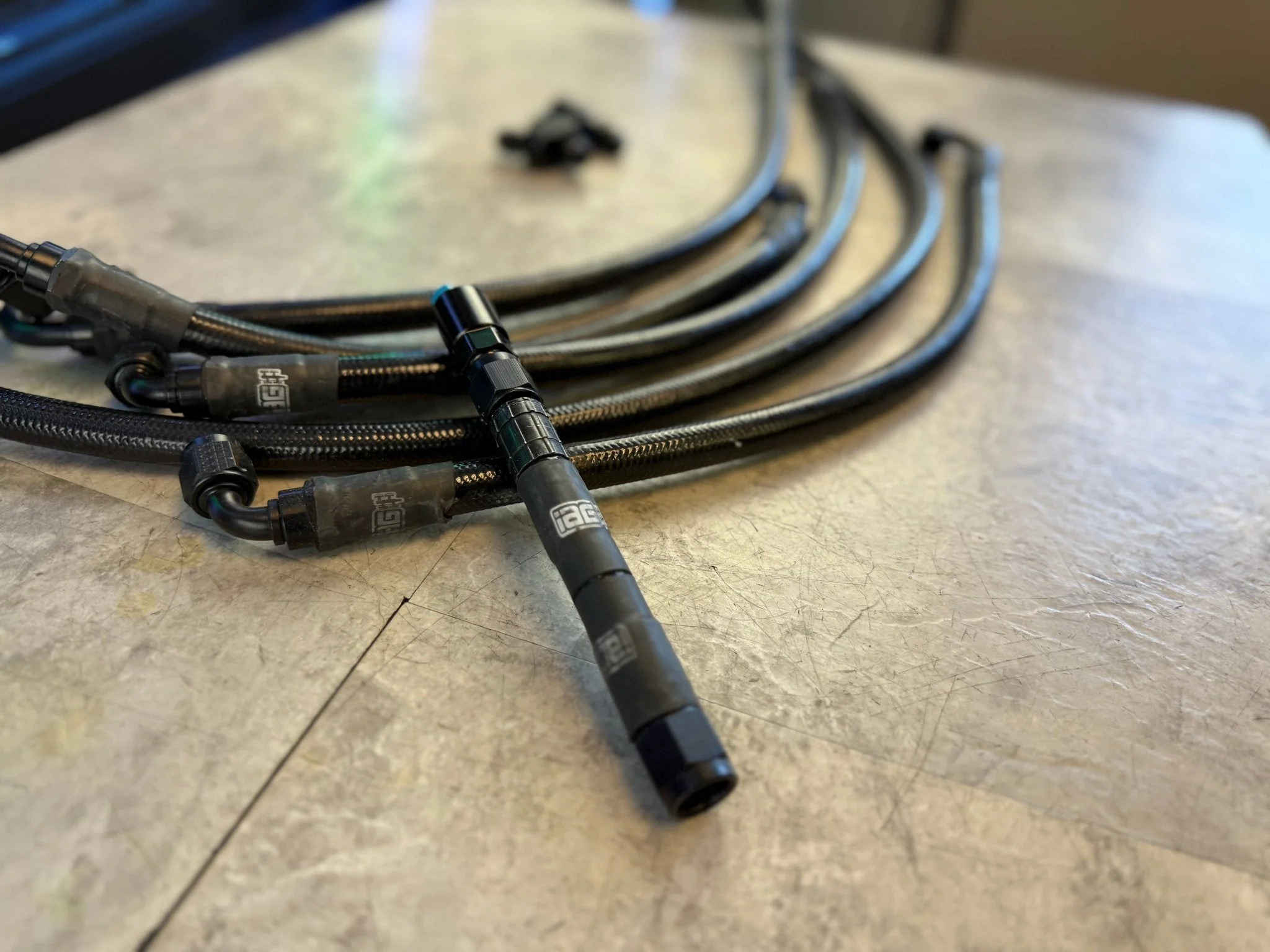 IAG 2008-2021 Subaru WRX STi ( like Cobb Tuning ) PTFE Braided Fuel Lines Kit - Image 8