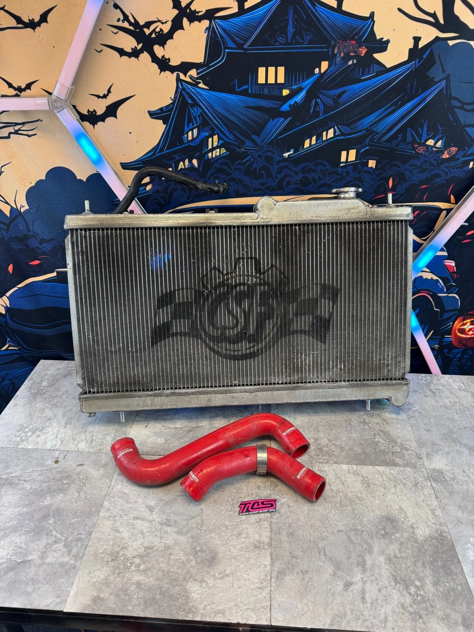2008-2021 Subaru WRX STi CSF All Aluminum Radiator With Fans And Mishimoto Hoses R1
