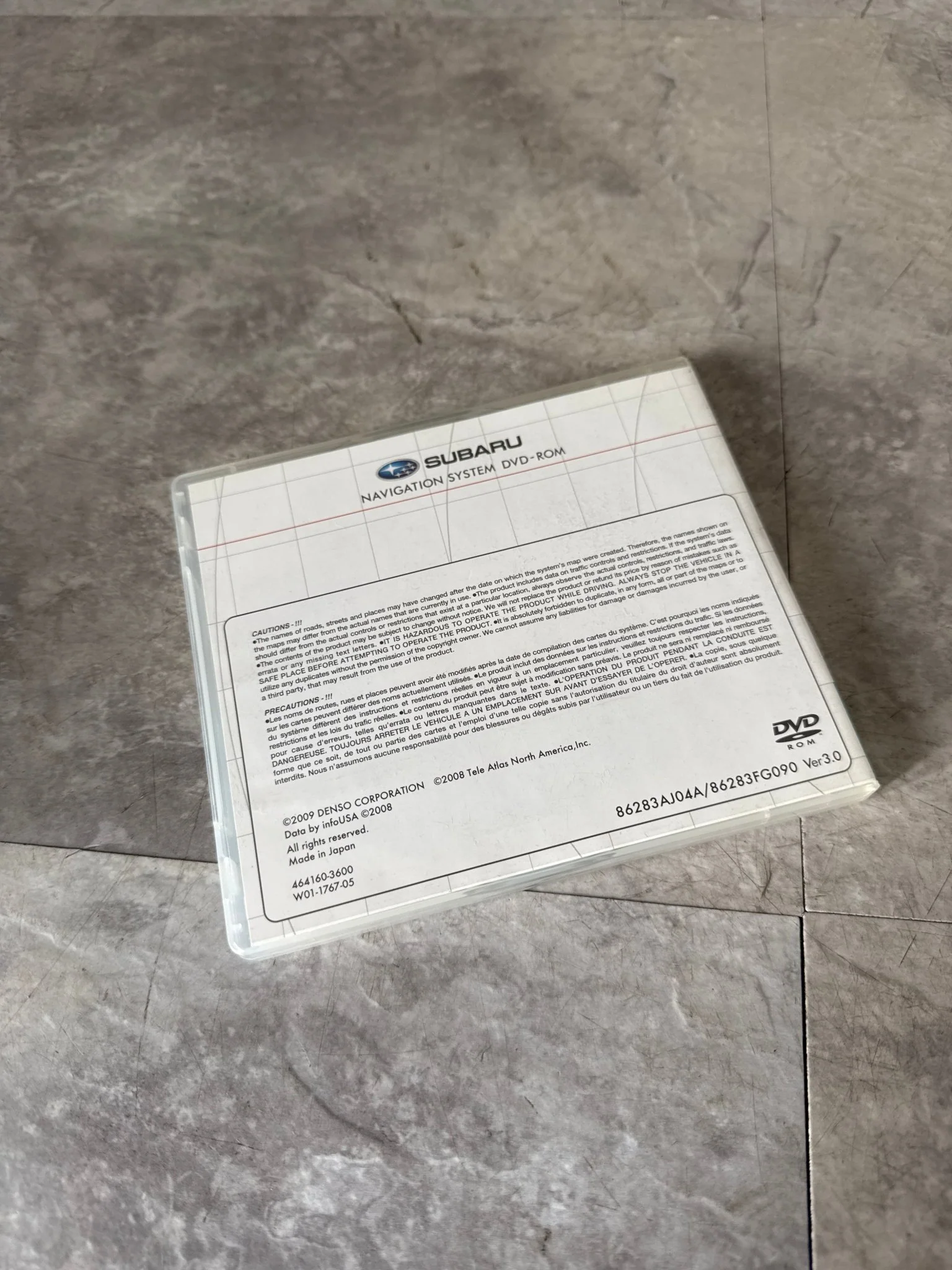 2009-2011 Subaru Forester Impreza Legacy Outback Navigation DVD MID WEST Coast U.S Map & Canada G2 - Image 3