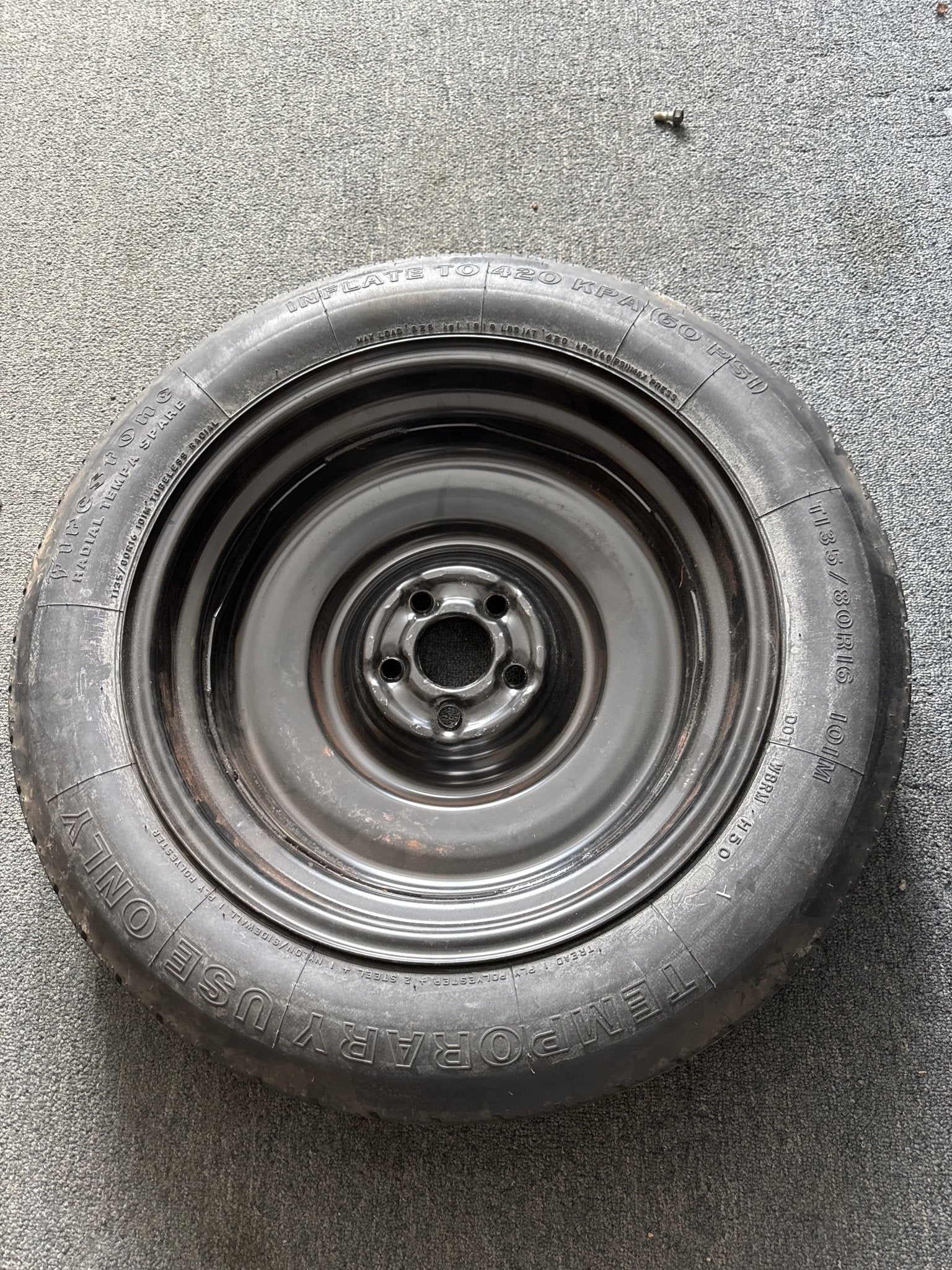 2010-2014 SUBARU LEGACY 16 Emergency Temporary 16x4 Spare Tire T135/80R16 I1 - Image 4