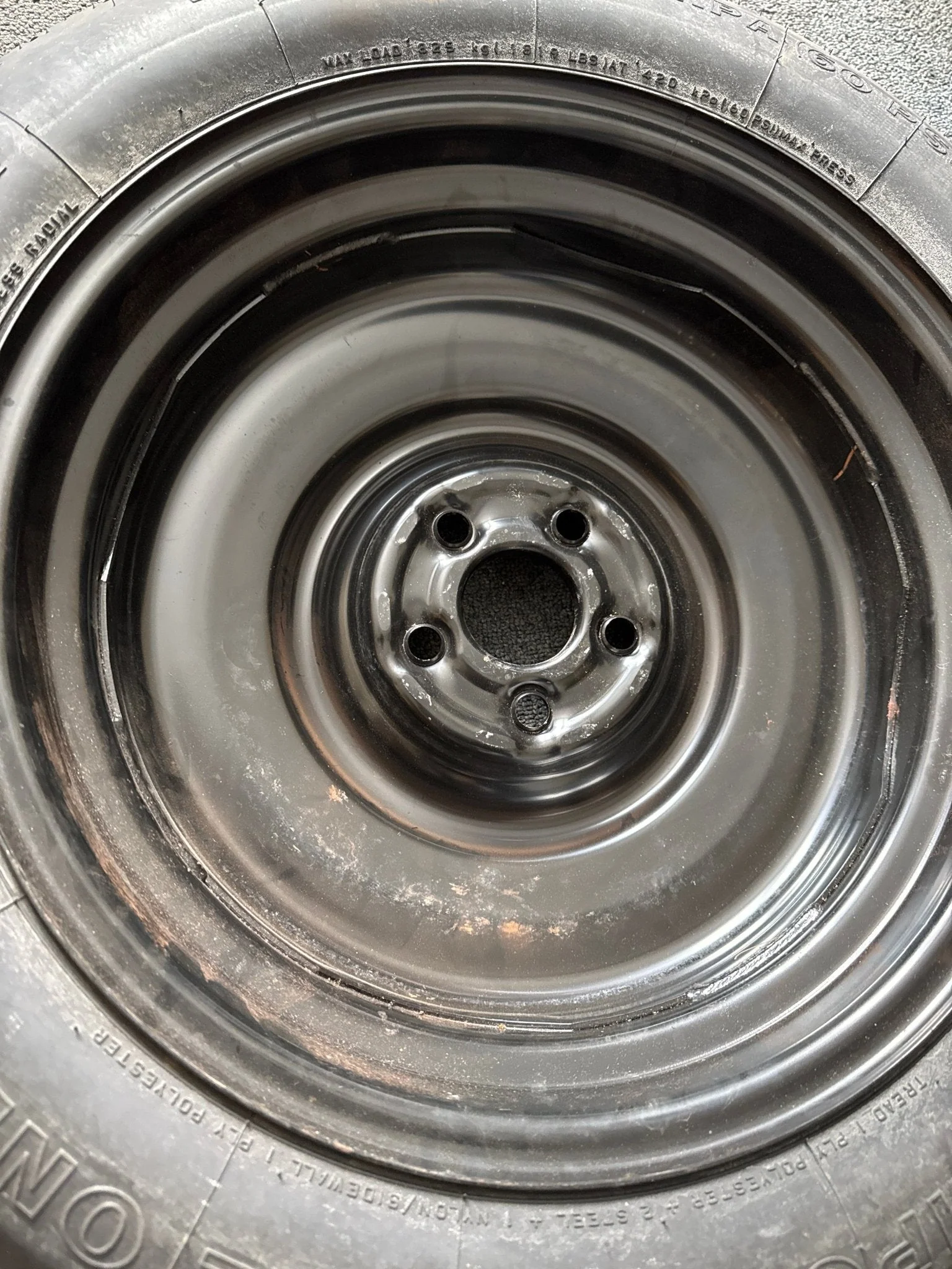 2010-2014 SUBARU LEGACY 16 Emergency Temporary 16x4 Spare Tire T135/80R16 I1 - Image 5