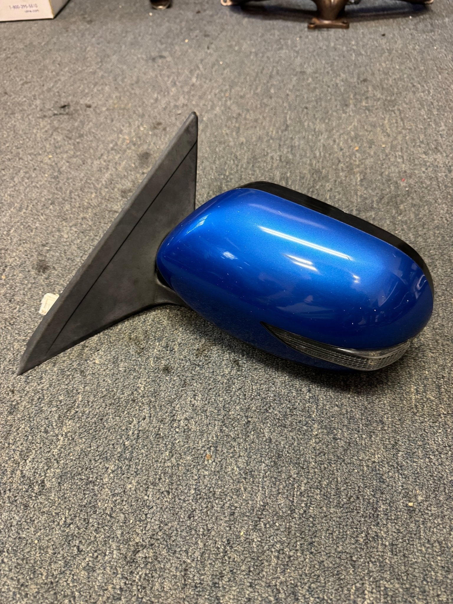 2011-2014 Subaru WRX STi LH OEM Driver Side Mirror Turn Signal Blue M2