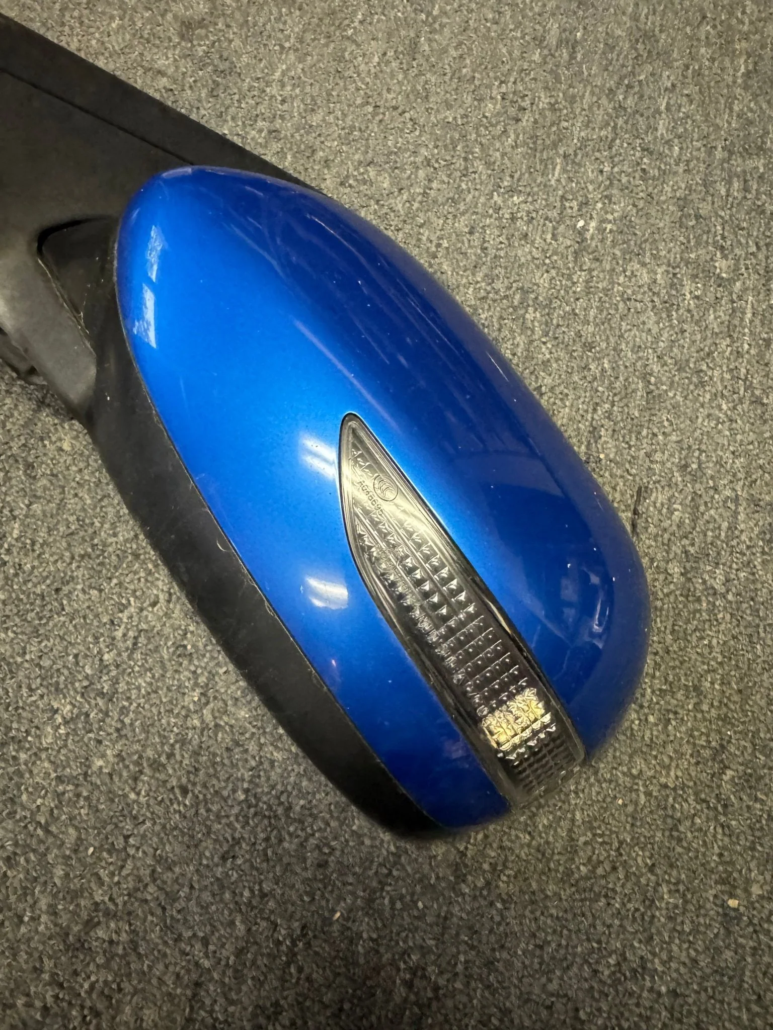 2011-2014 Subaru WRX STi LH OEM Driver Side Mirror Turn Signal Blue M2 - Image 2