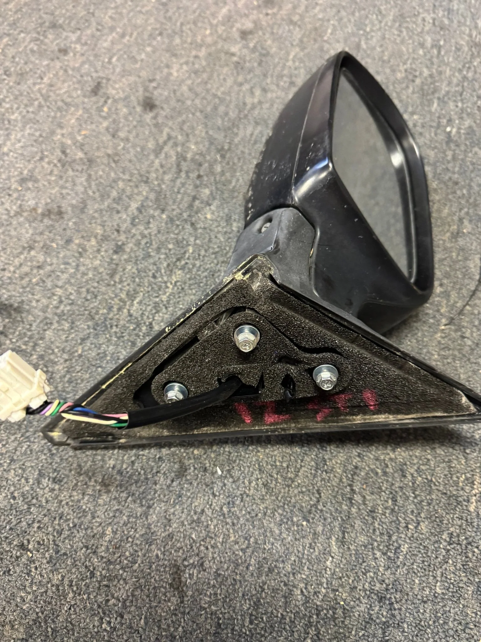 2011-2014 Subaru WRX STi LH OEM Driver Side Mirror Turn Signal Blue M2 - Image 3