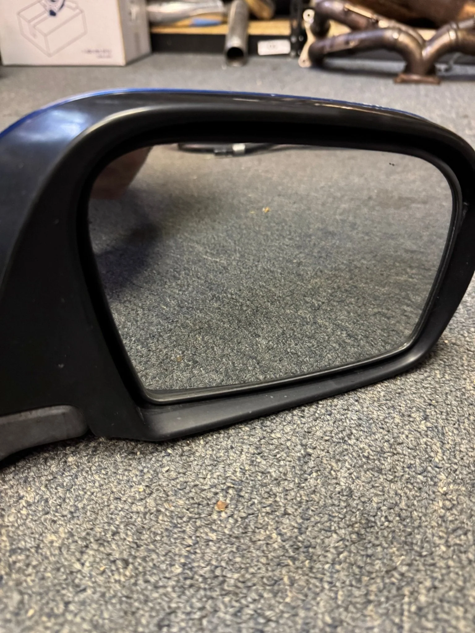 2011-2014 Subaru WRX STi RH OEM Pass Side Mirror Turn Signal Blue M2 - Image 2