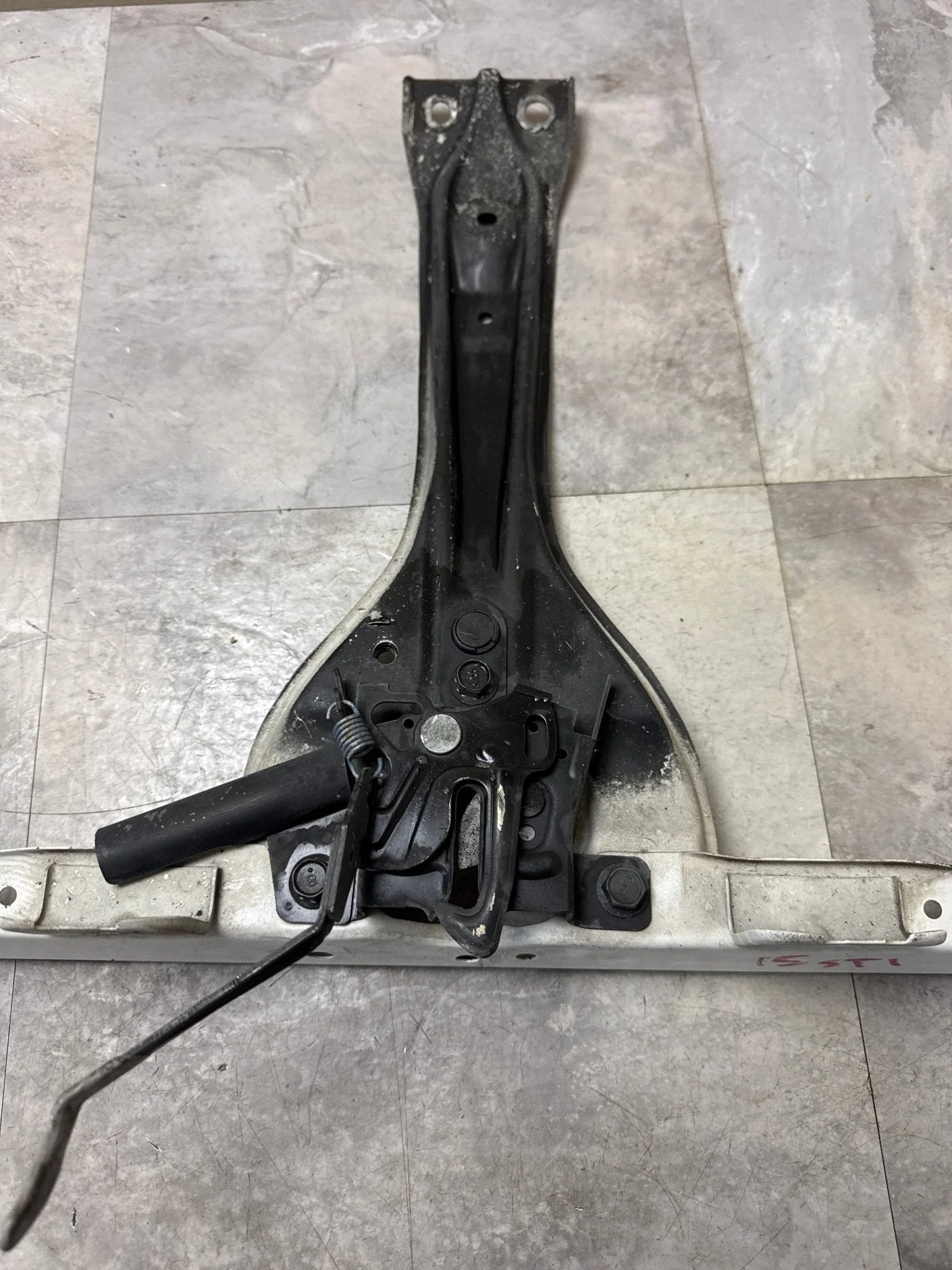 2015-2018 Subaru WRX STi Radiator Core Upper Center Tie Bar & Lock Support w/ Hood Latch R1 - Image 3