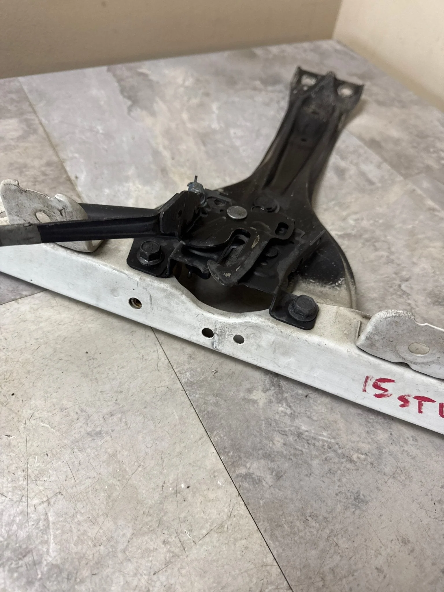 2015-2018 Subaru WRX STi Radiator Core Upper Center Tie Bar & Lock Support w/ Hood Latch R1 - Image 7