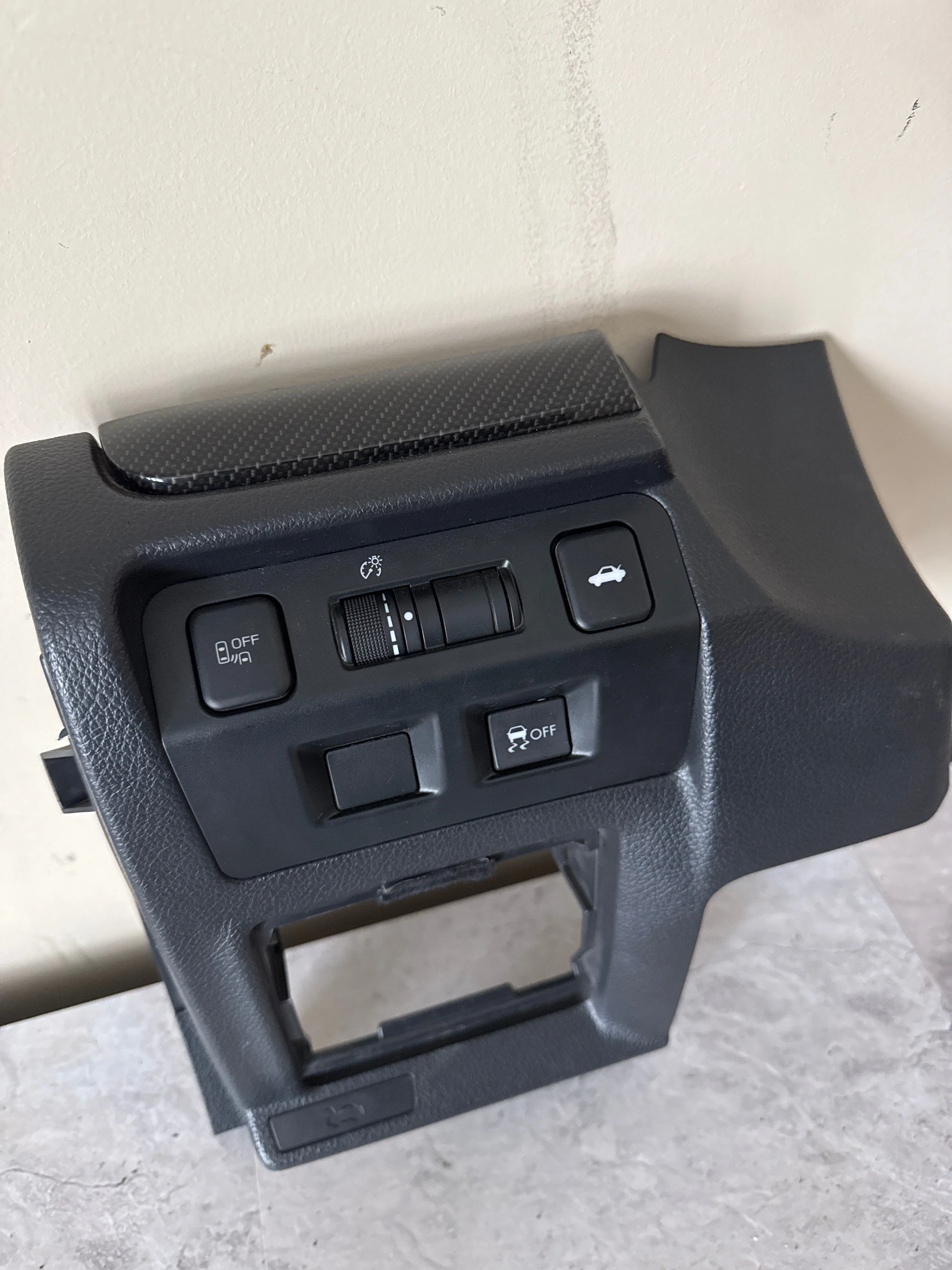 2015-2019 Subaru WRX Driver Side OEM Lower Dash Panel Trim 1162825 Buttons J3