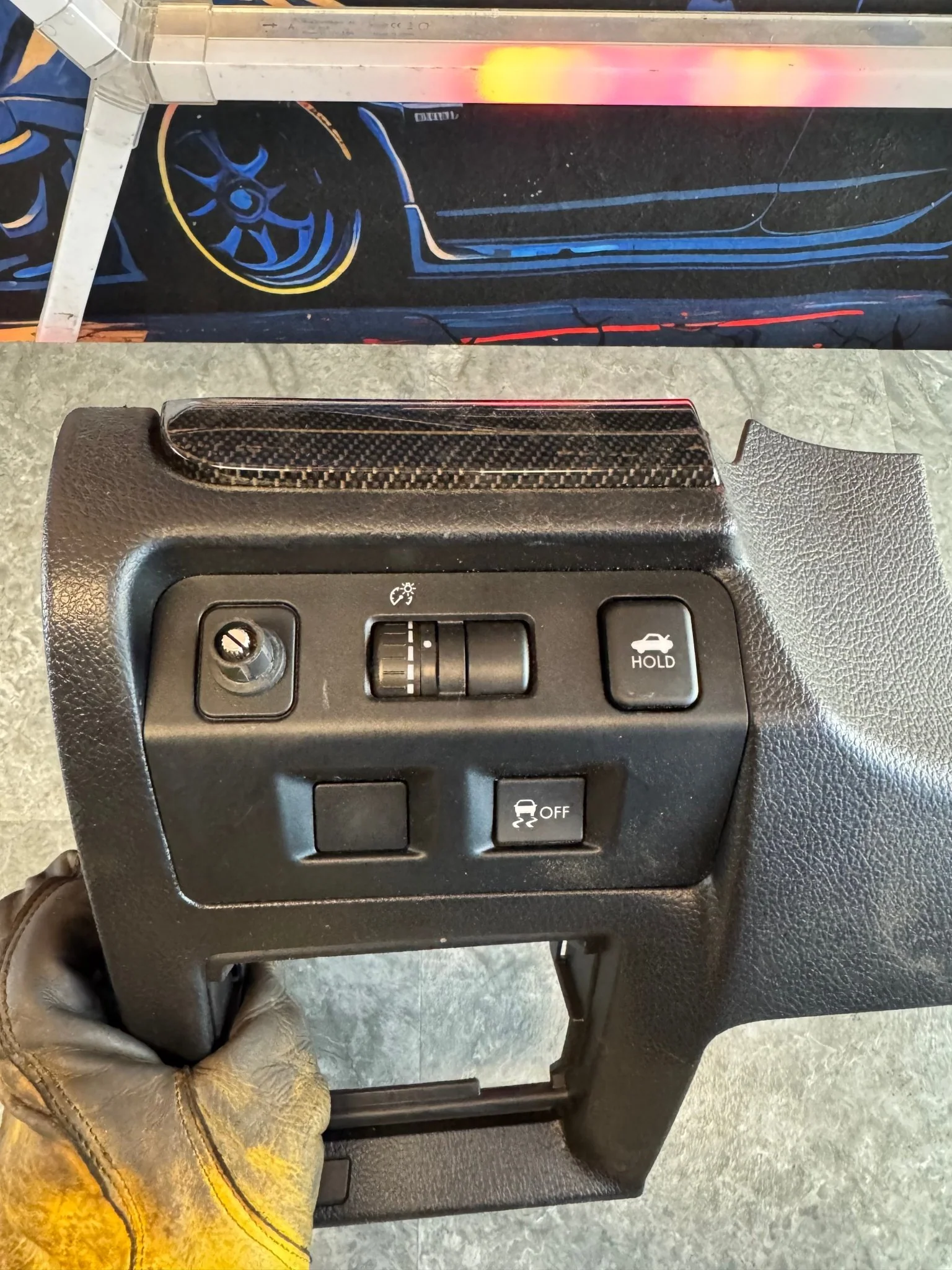 2015-2021 Subaru WRX STi Driver Side OEM Lower Dash Panel Trim Buttons J4 - Image 2