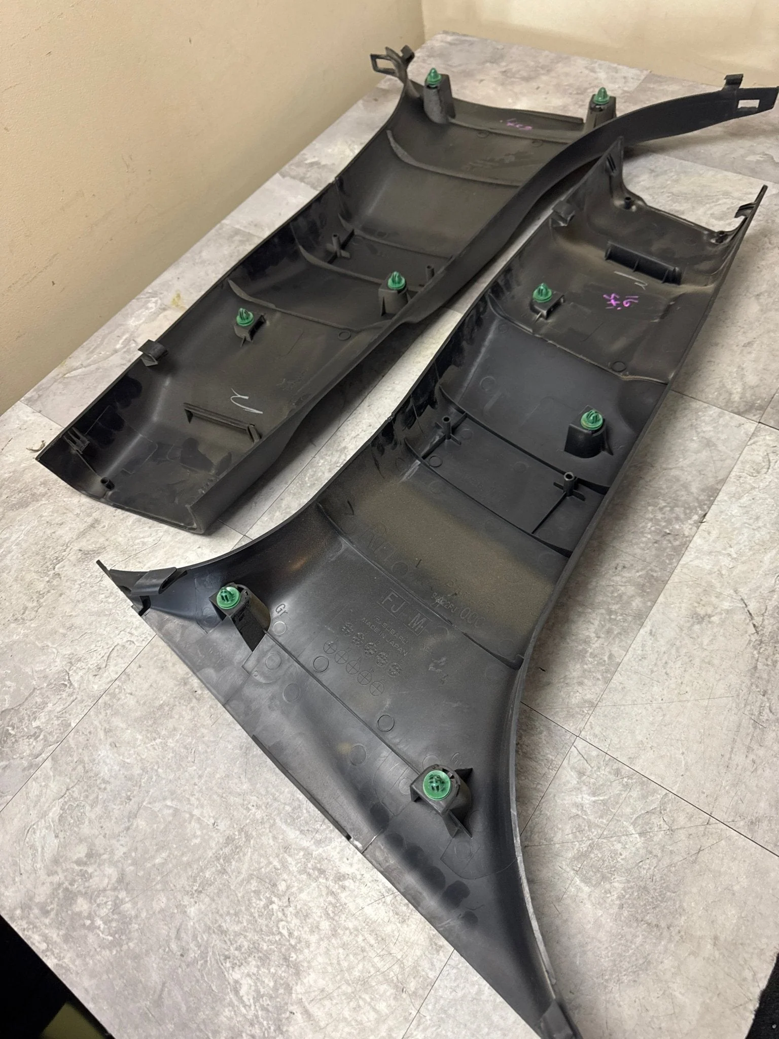 2015-2020 Subaru WRX STi OEM Lower B Pillar Trim Set LH/RH F1 - Image 6