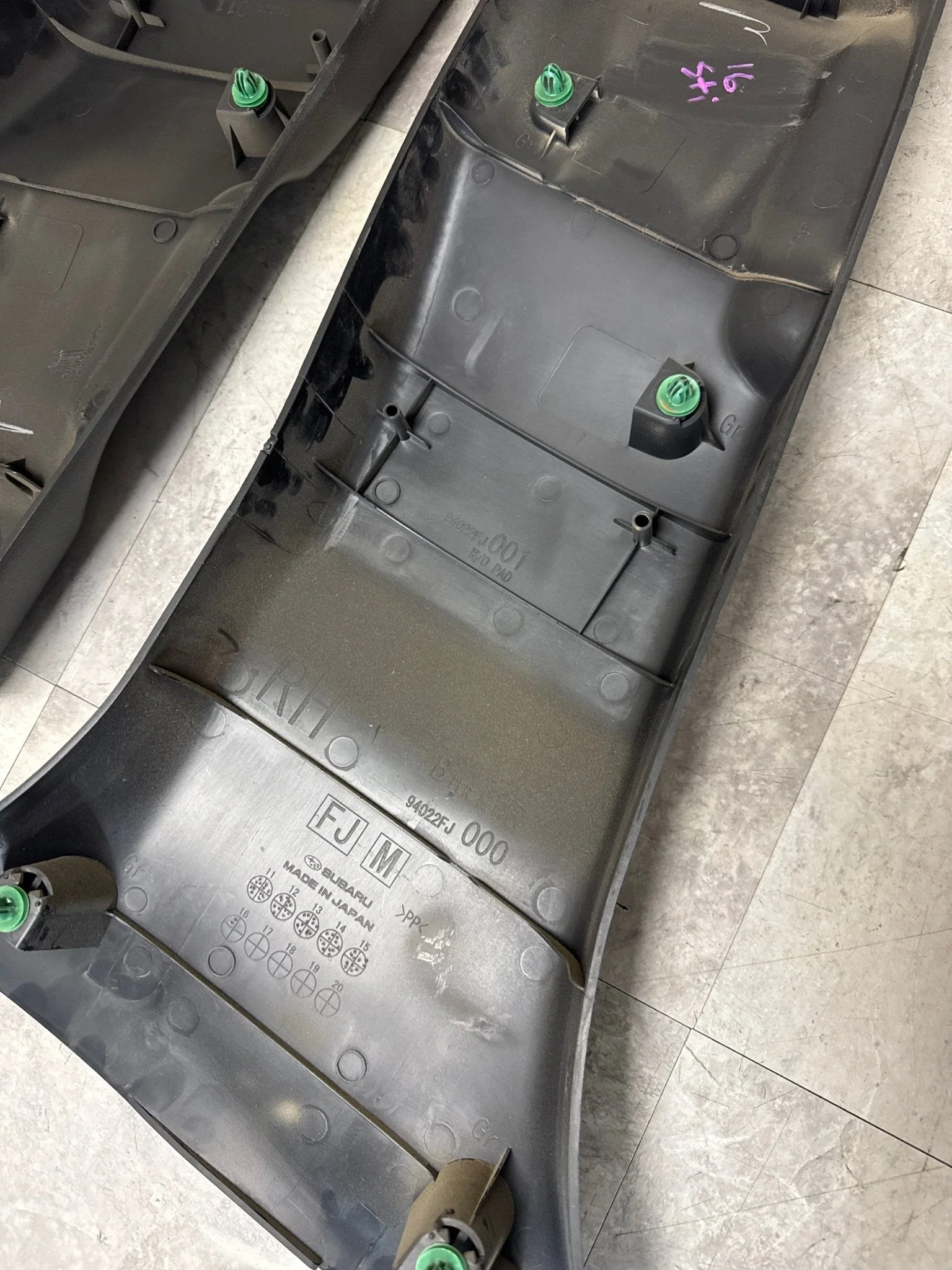2015-2020 Subaru WRX STi OEM Lower B Pillar Trim Set LH/RH F1 - Image 7