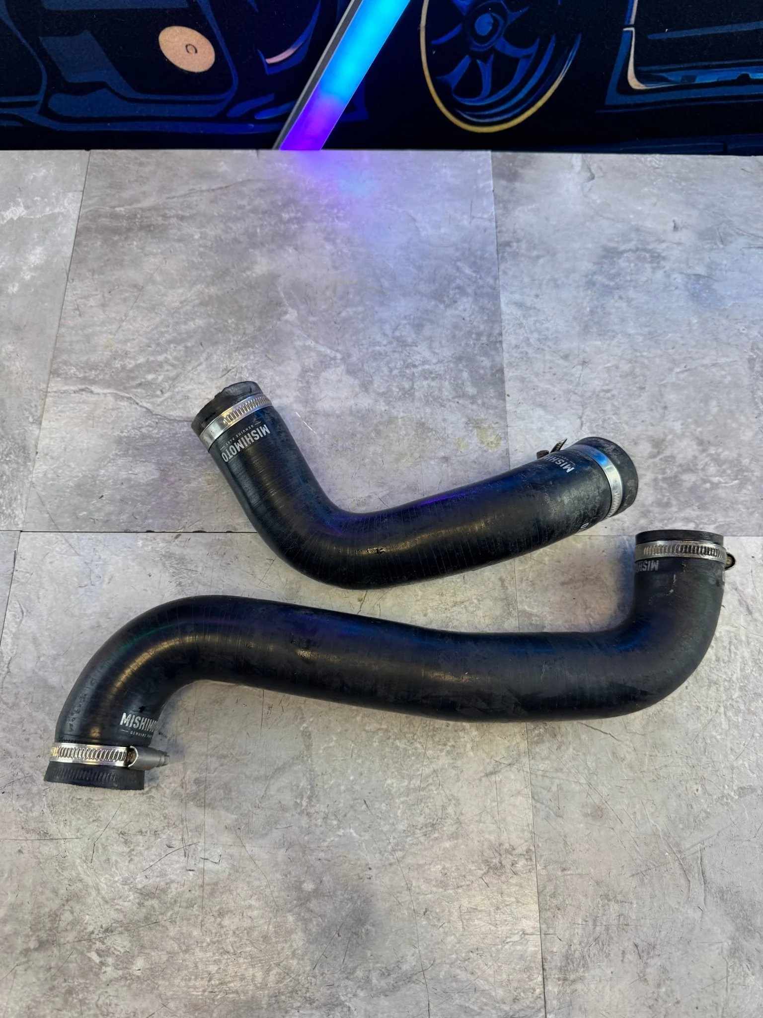 2015-2021 Subaru STi Mishimoto Upper And Lower Radiator Hose Black Set G4 - Image 6