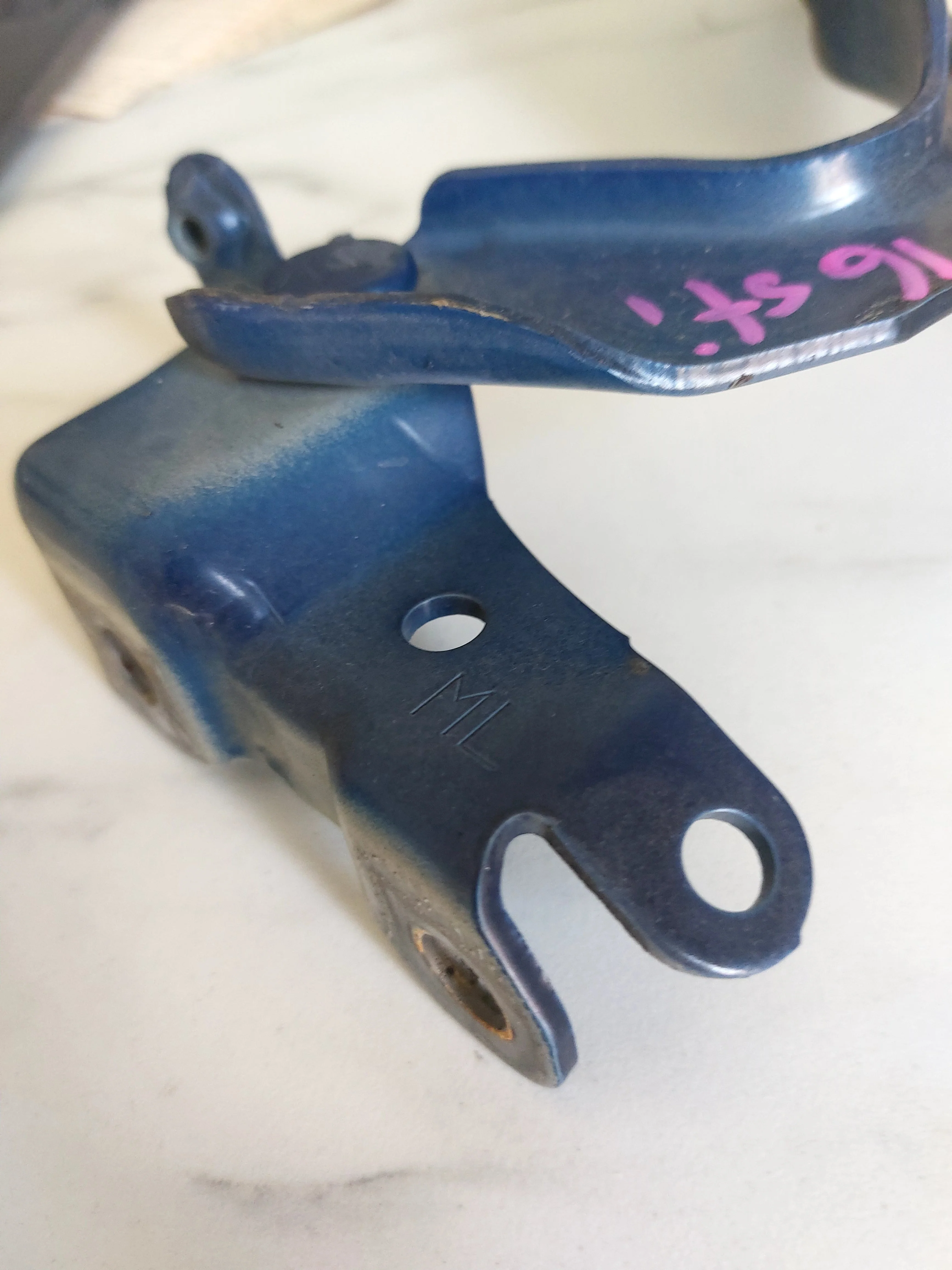 2015-2021 Subaru STi OEM Hood Hinges LH RH Pair Blue J4 - Image 9