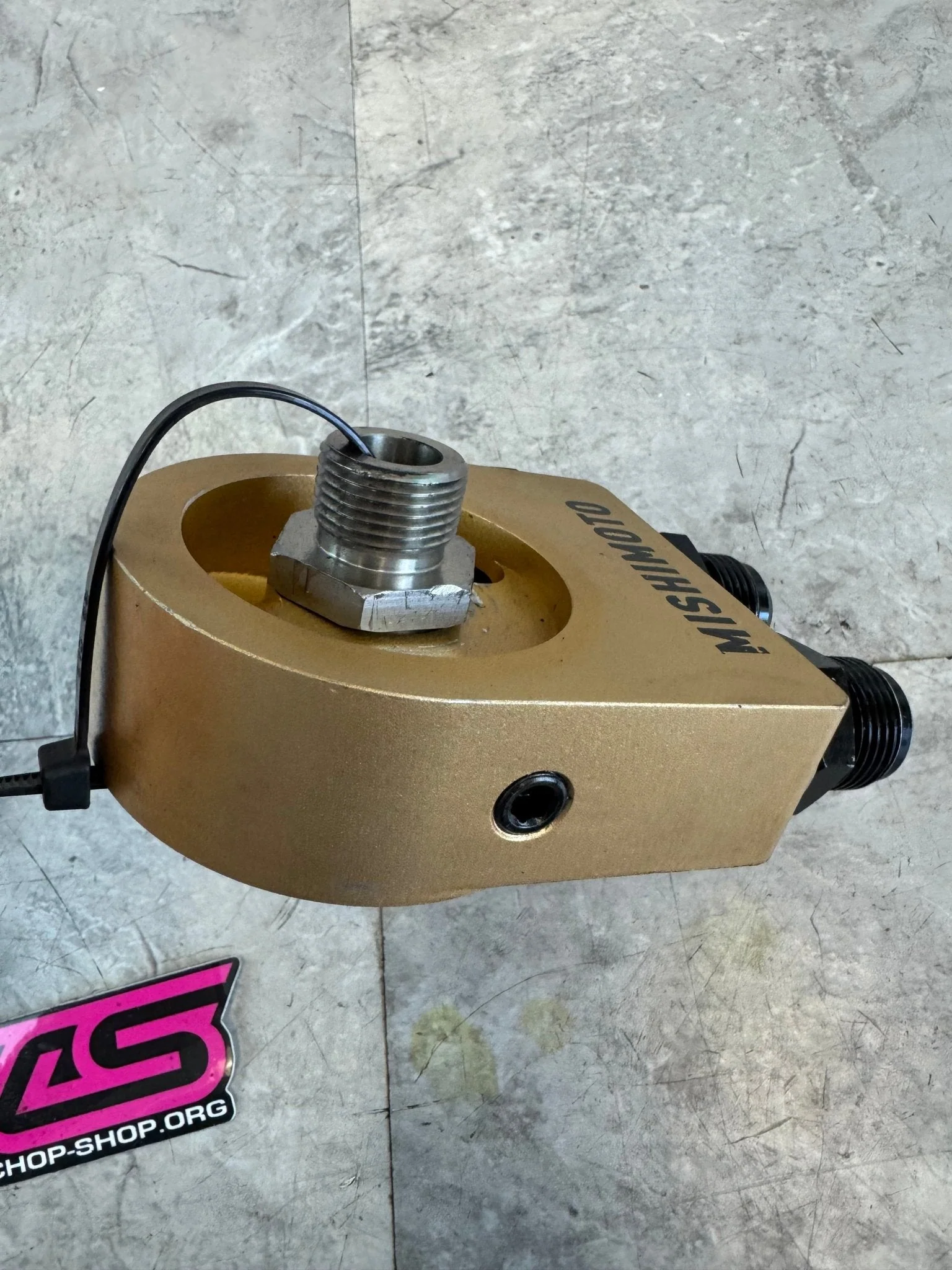 2015-2021 Subaru WRX Mishimoto Oil Cooler Sandwich Plate And Fittings / N3 - Image 2
