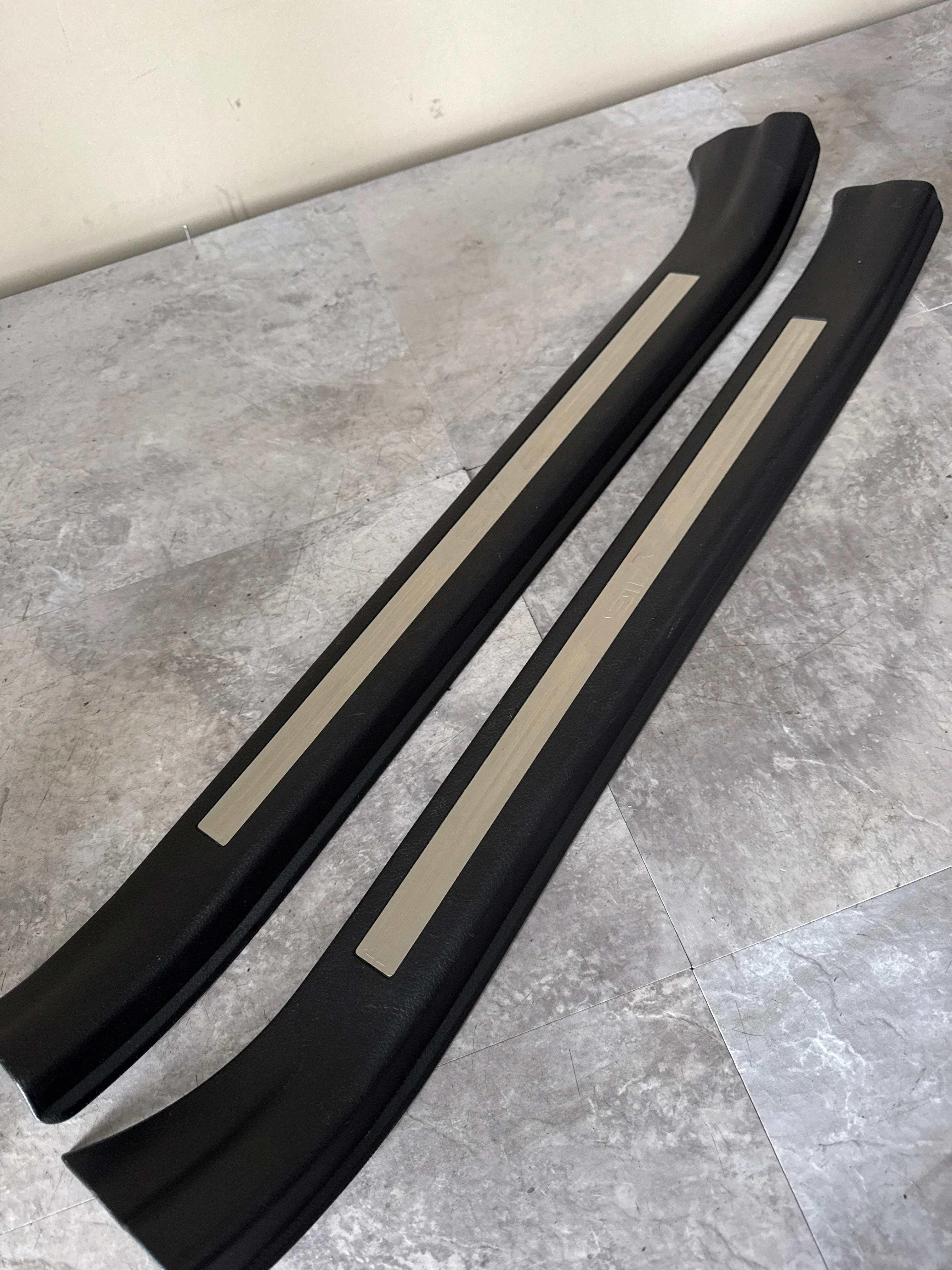 2015-2021 Subaru WRX STi Front OEM Door Sill Trim Set J3